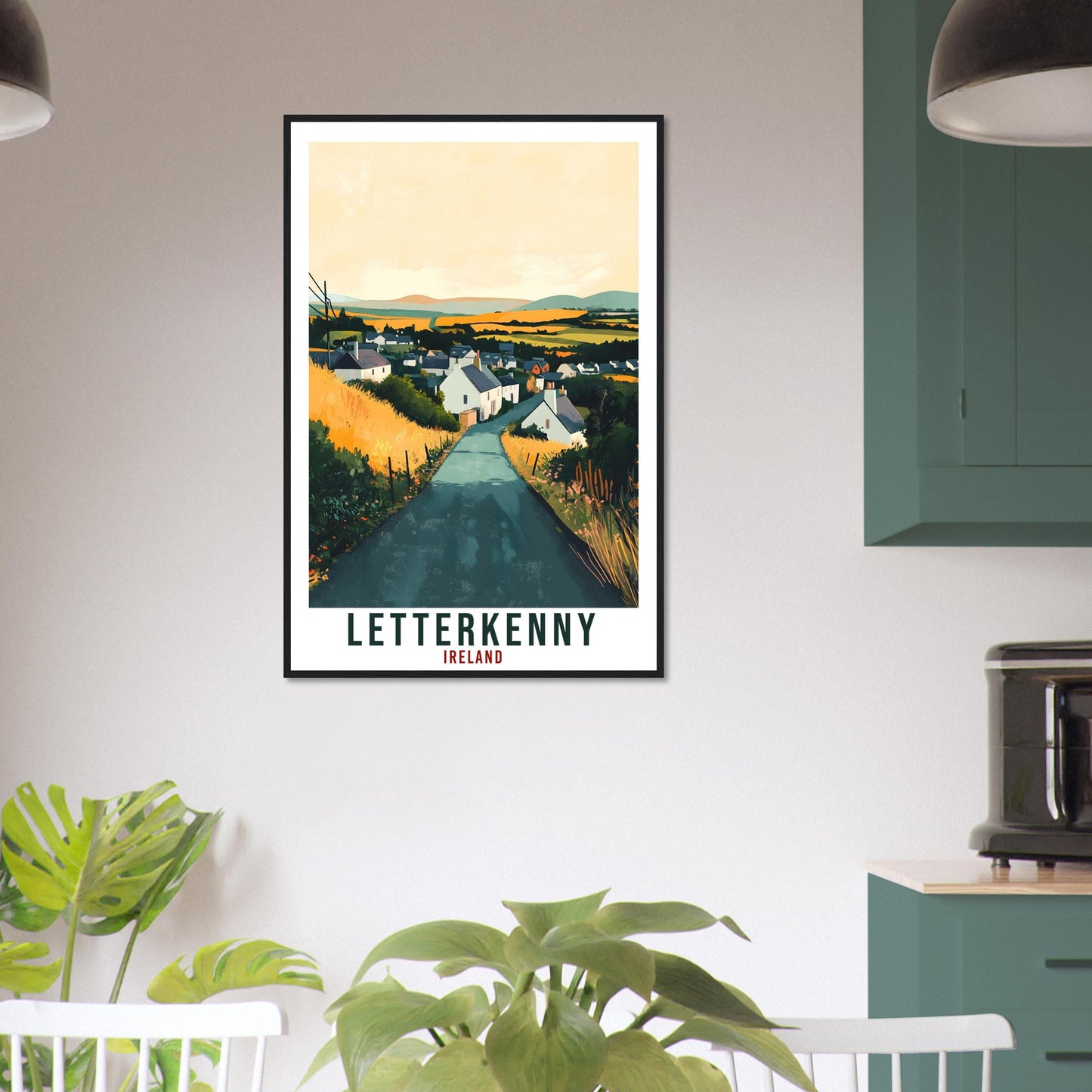 Letterkenny Travel Print Ireland Home Decor Donegal Wall Art Gift Wall Hanging Letterkenny Irish Artwork Travel Poster Ireland Travel Art