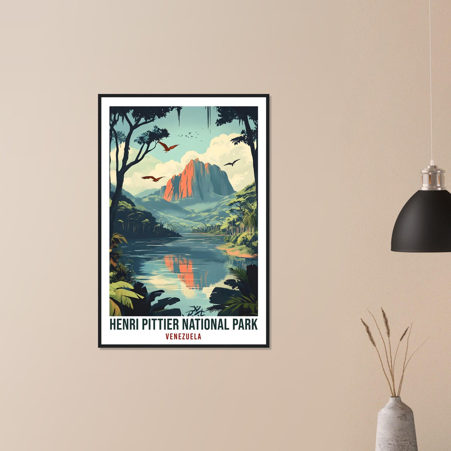 Henri Pittier National Park Travel Print Venezuela Decor Wall Art Gift Wall Hanging Art Lover Henri Pittier Venezuelan Artwork Travel Poster