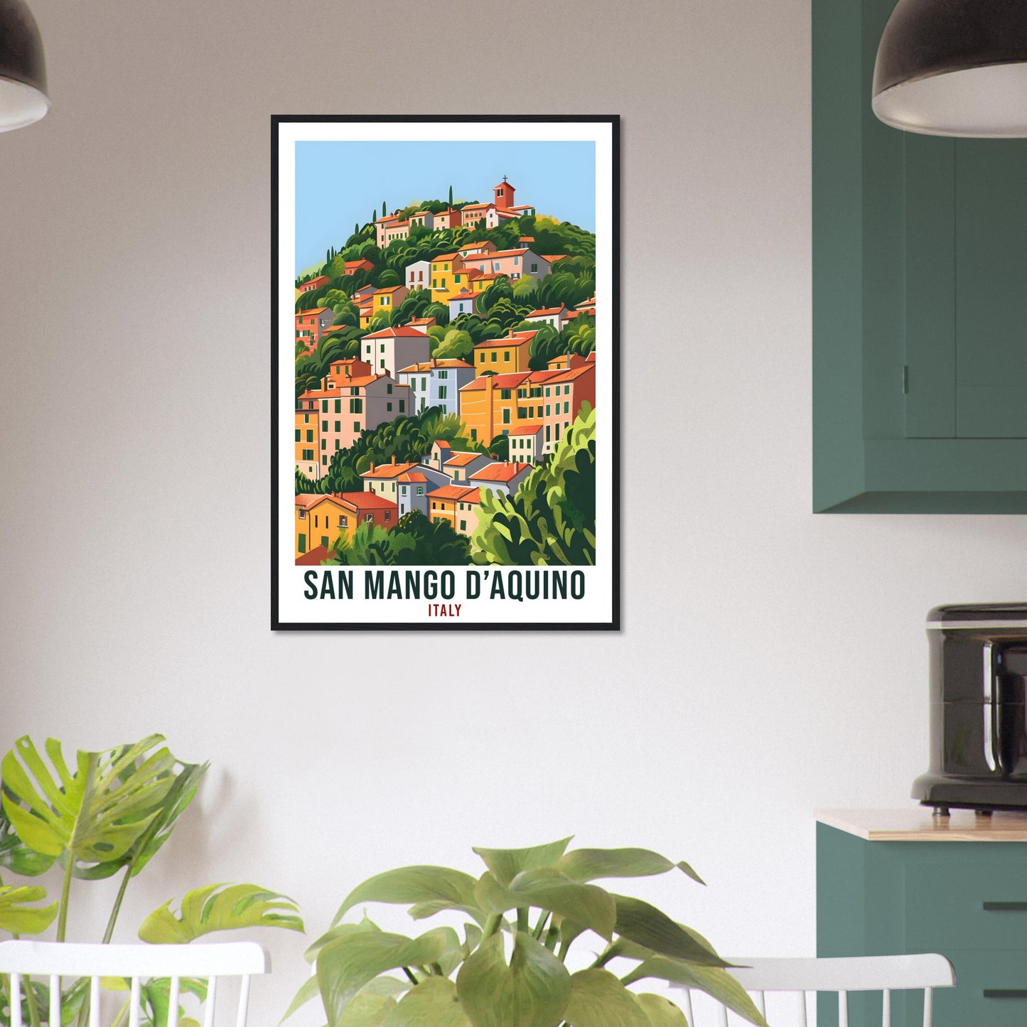 San Mango d'Aquino Italy Travel Print Italy Wall Art Wall Hanging Home Décor Gift Italy Landmark Artwork Travel Gift Italian Travel Poster
