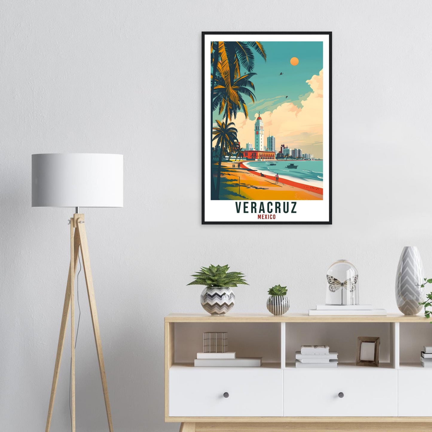 Veracruz Mexico Travel Print Mexico Wall Art Wall Hanging Home Décor Veracruz Gift Mexico Landmark Artwork Travel Art Mexican Travel Poster