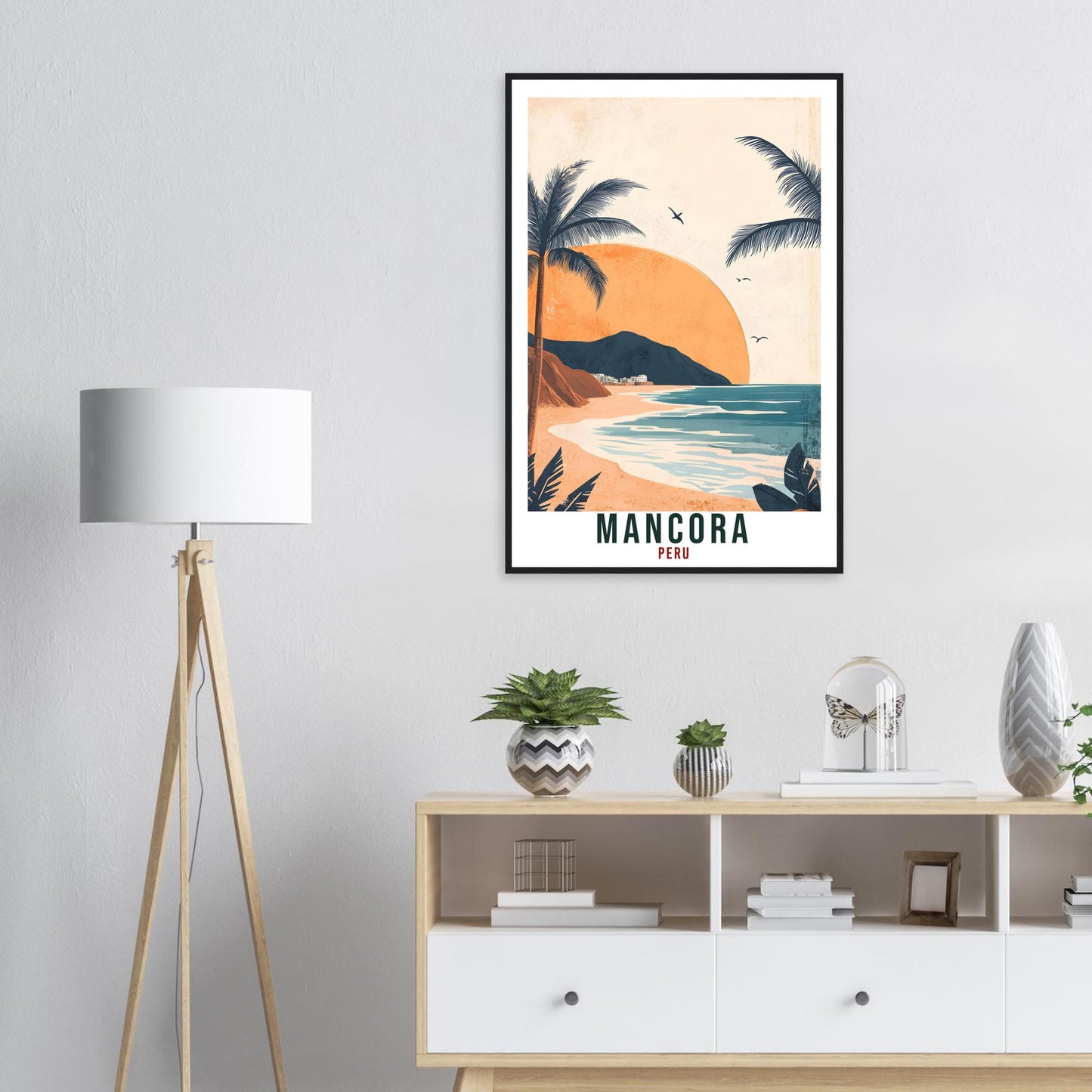 Mancora Travel Print Peru Home Decor Mancora Wall Art Gift Wall Hanging Art Lover Mancora Peruvian Artwork Travel Poster Travel Art Peru