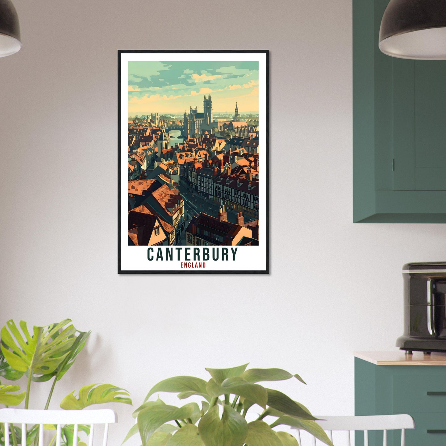 Canterbury Travel Print Wall Art Wall Hanging Home Living Décor Canterbury Gift Art Lovers Gift UK Artwork Gift Print England Travel Poster