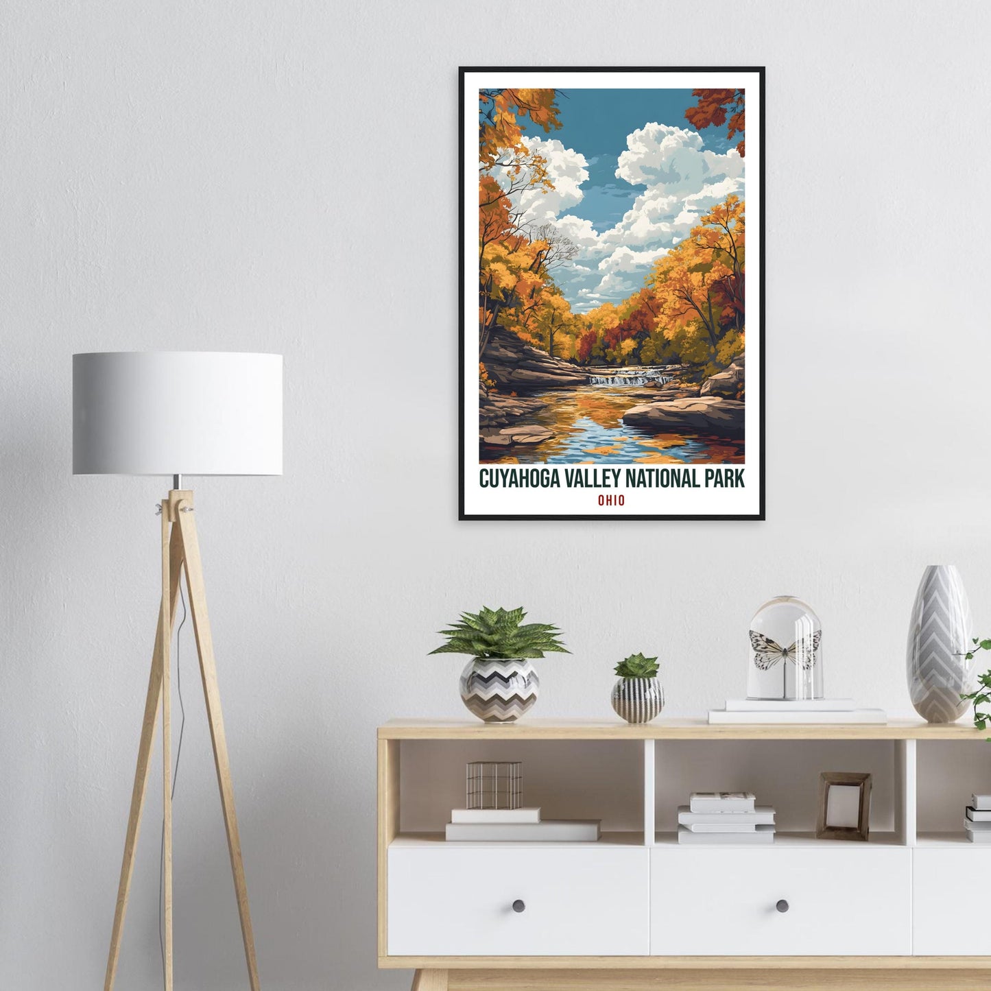 Cuyahoga Valley National Park Ohio USA Travel Print Wall Art Wall Hanging Décor Alajuela Gift Travel Art USA Walking Artwork Travel Poster