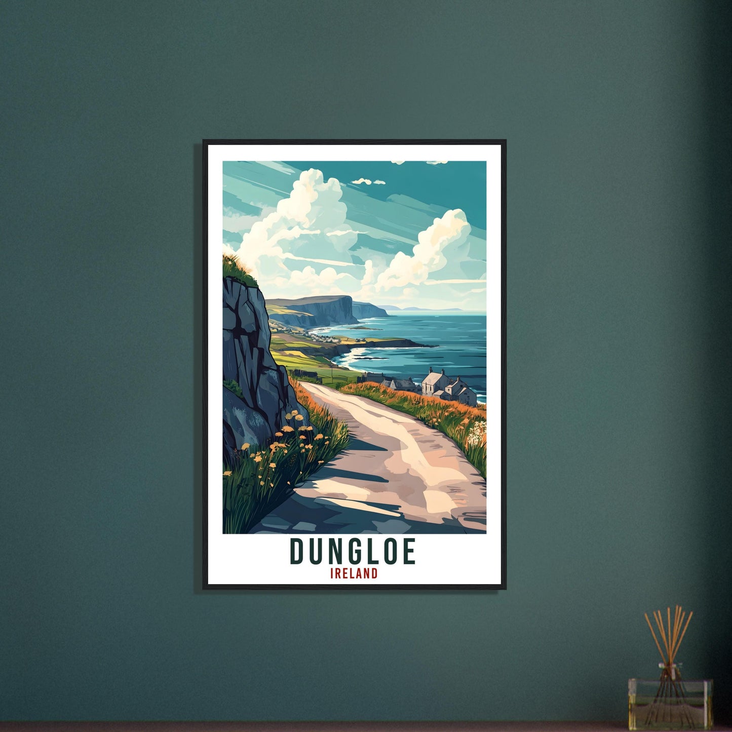 Dungloe Travel Print Ireland Home Decor Dungloe Wall Art Gift Wall Hanging Art Lover Dungloe Irish Artwork Travel Poster Ireland Travel Art
