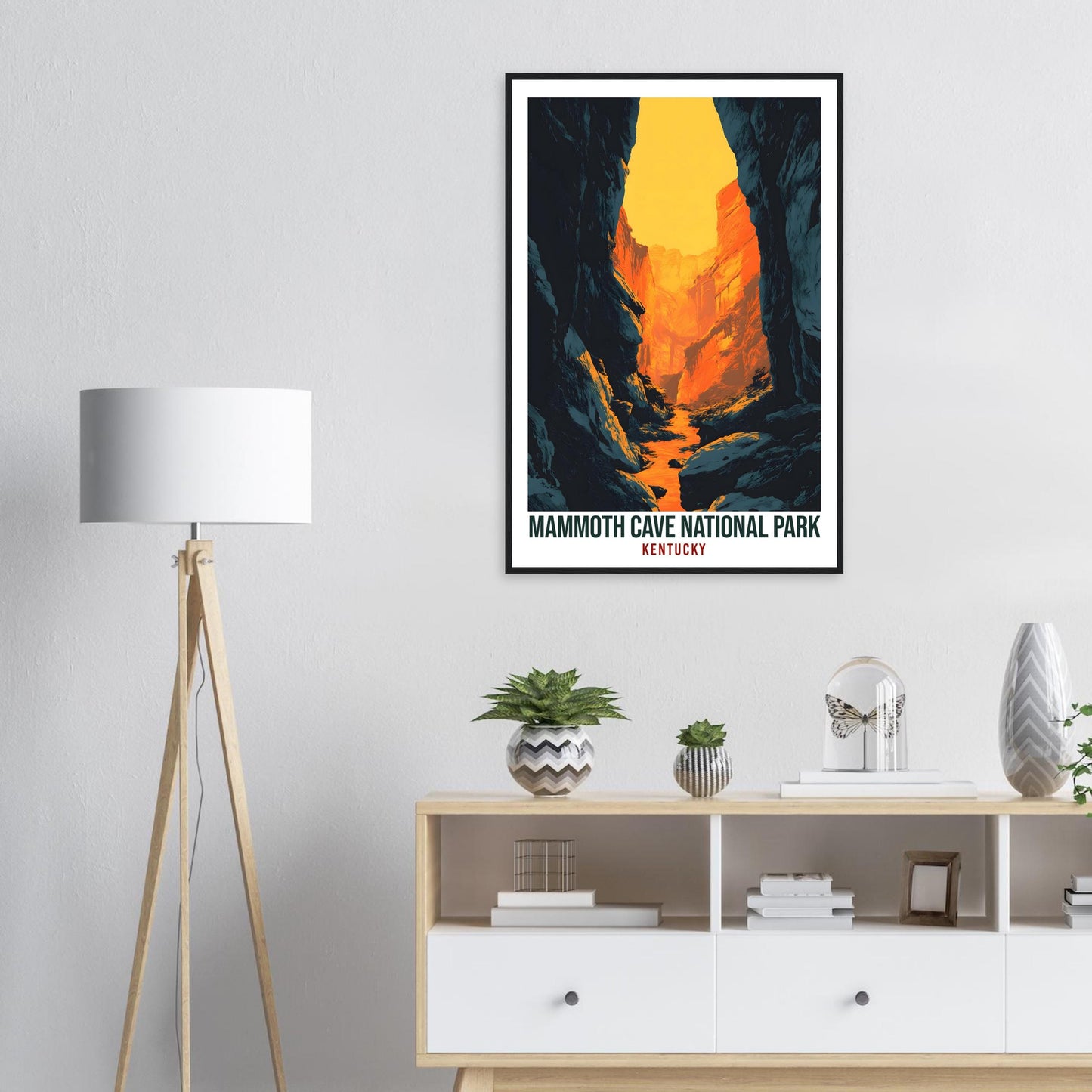 Mammoth Cave National Park Kentucky USA Travel Print Wall Art Wall Hanging Home Décor Mammoth Cave Gift Travel Art USA Artwork Travel Poster