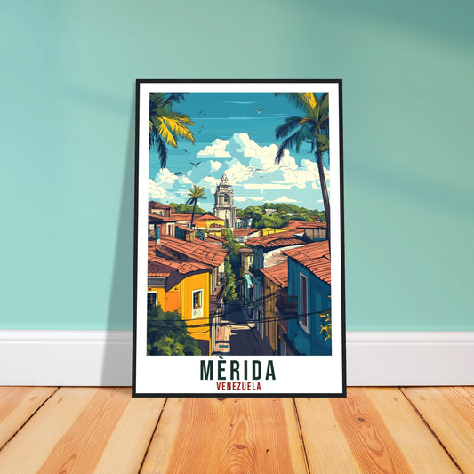 Mèrida Travel Print Venezuela Home Decor Mèrida Wall Art Gift Wall Hanging Art Lover Mèrida Venezuelan Artwork Travel Poster Travel Art