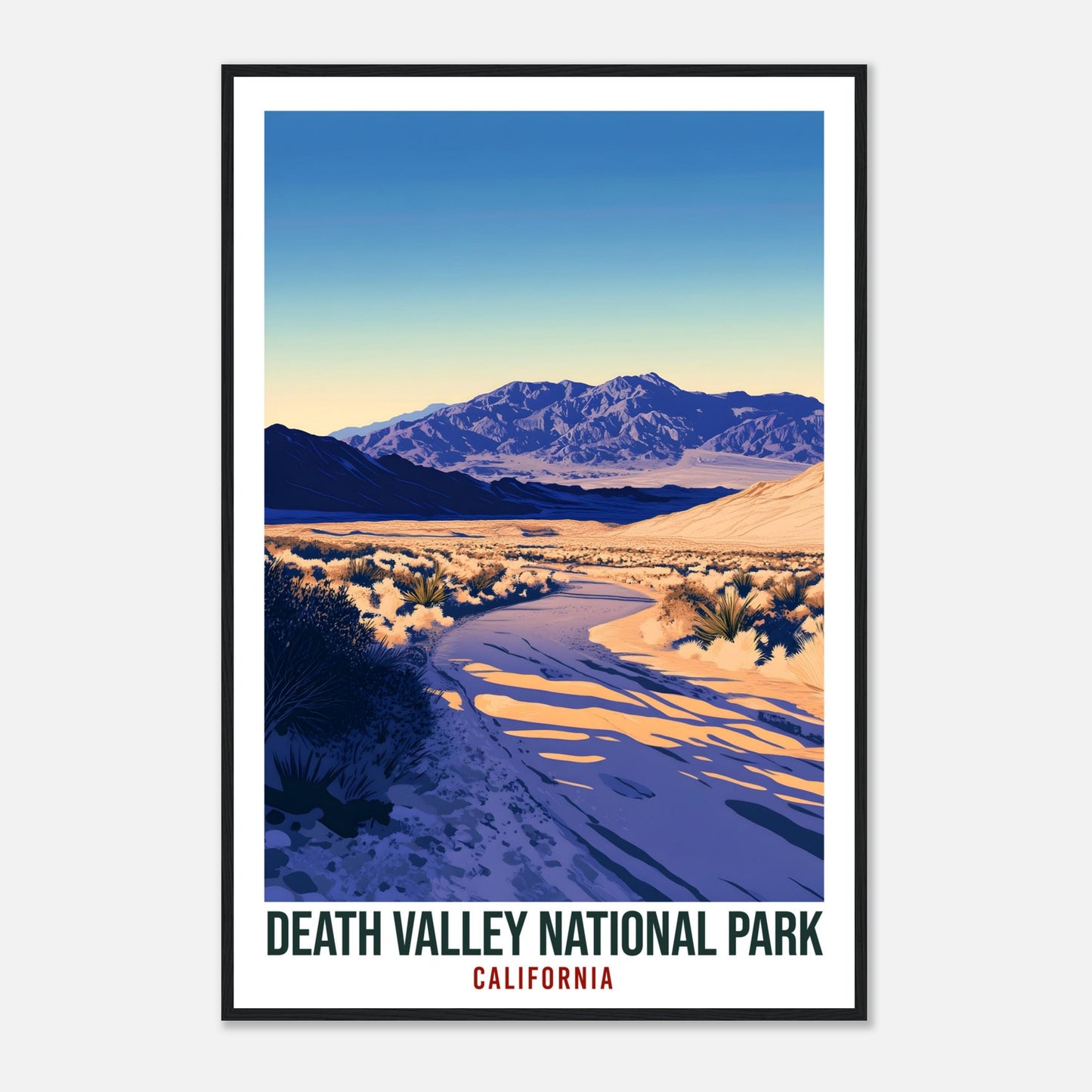 Death Valley National Park California USA Travel Print Wall Art Wall Hanging Décor Death Valley Gift Travel Art USA Artwork Travel Poster