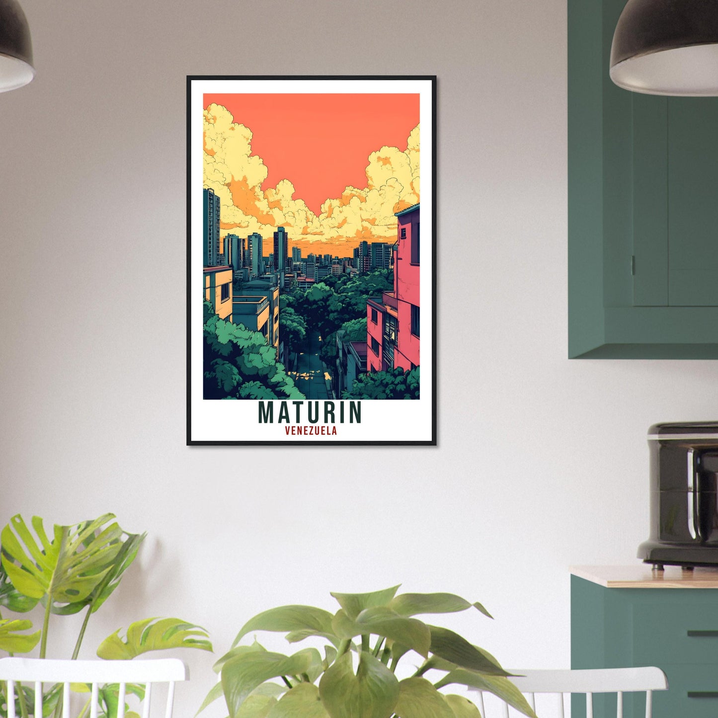 Maturin Travel Print Venezuela Home Decor Maturin Wall Art Gift Wall Hanging Art Lover Maturin Venezuelan Artwork Travel Poster Travel Art