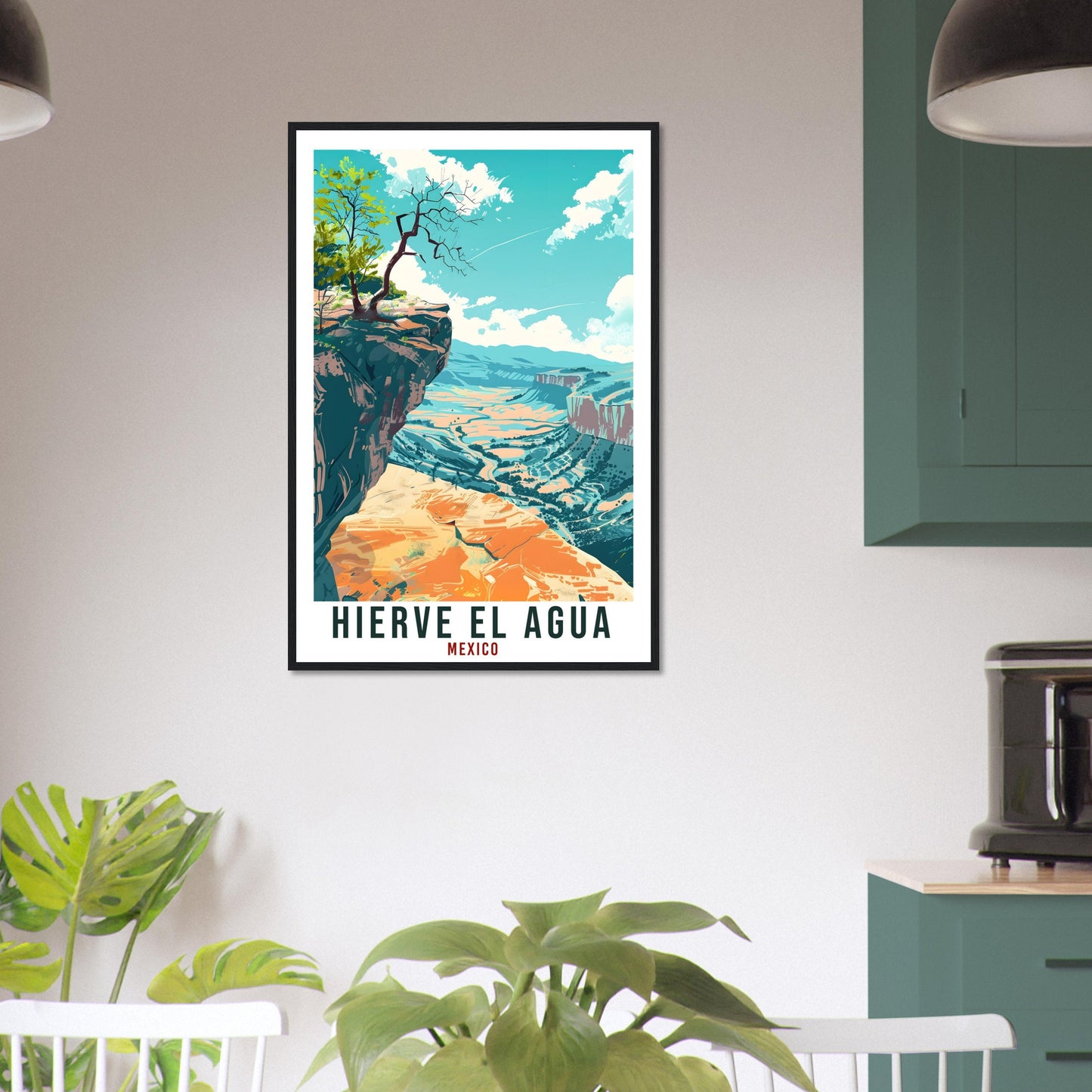 Hierve El Agua Mexico Travel Print Mexico Wall Art Wall Hanging Home Décor Hierve El Agua Gift Mexico Artwork South America Travel Poster