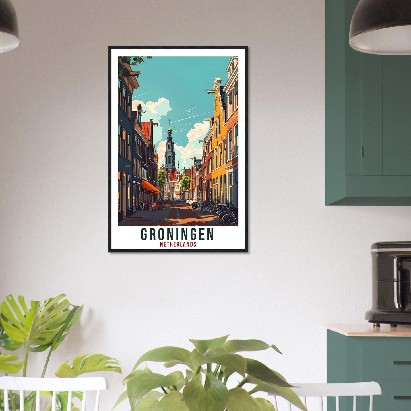 Groningen Travel Print Holland Wall Art Wall Hanging Home Décor Groningen Gift Art Lovers Dutch Artwork Gift The Netherlands Travel Poster
