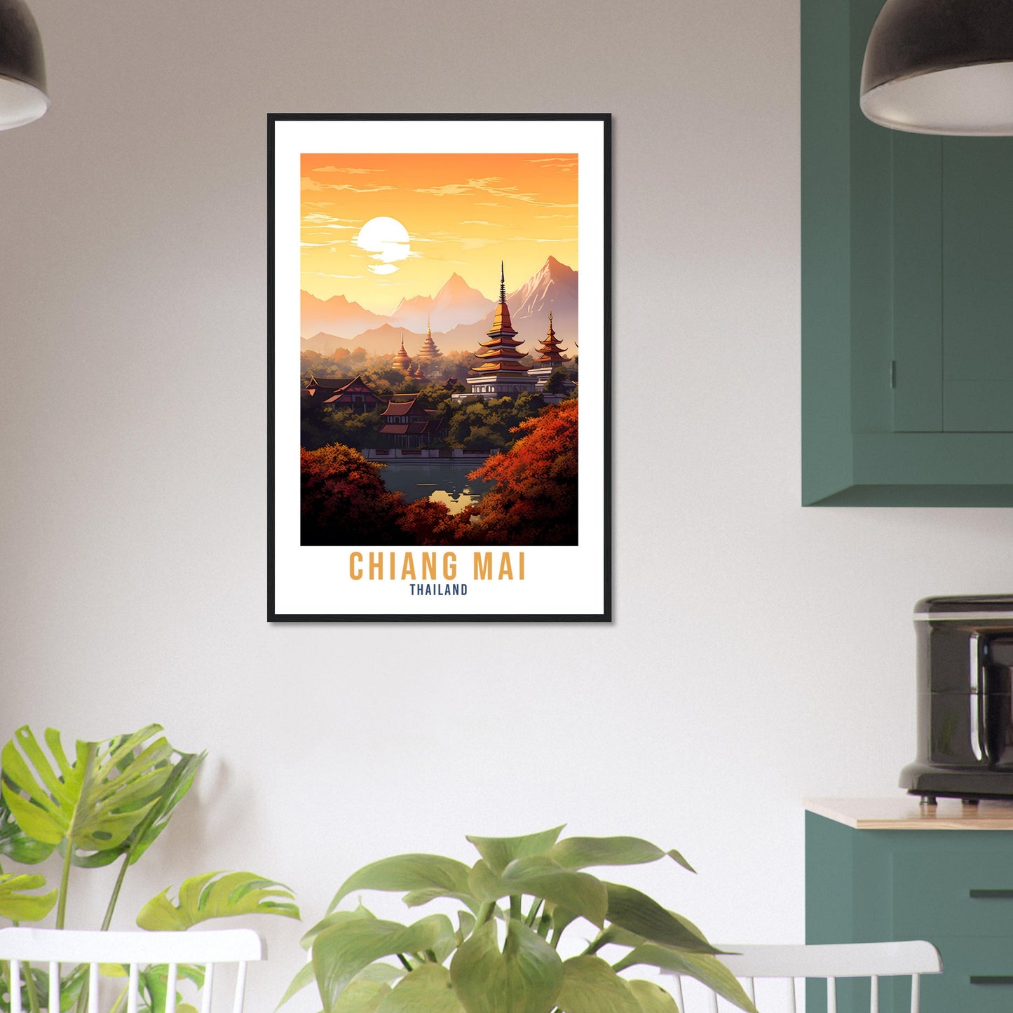 Chiang Mai Travel Print Wall Art Chiang Mai Wall Hanging Thailand Gift Holiday Print Chiang Mai Art Print Chiang Mai Thailand Travel Poster