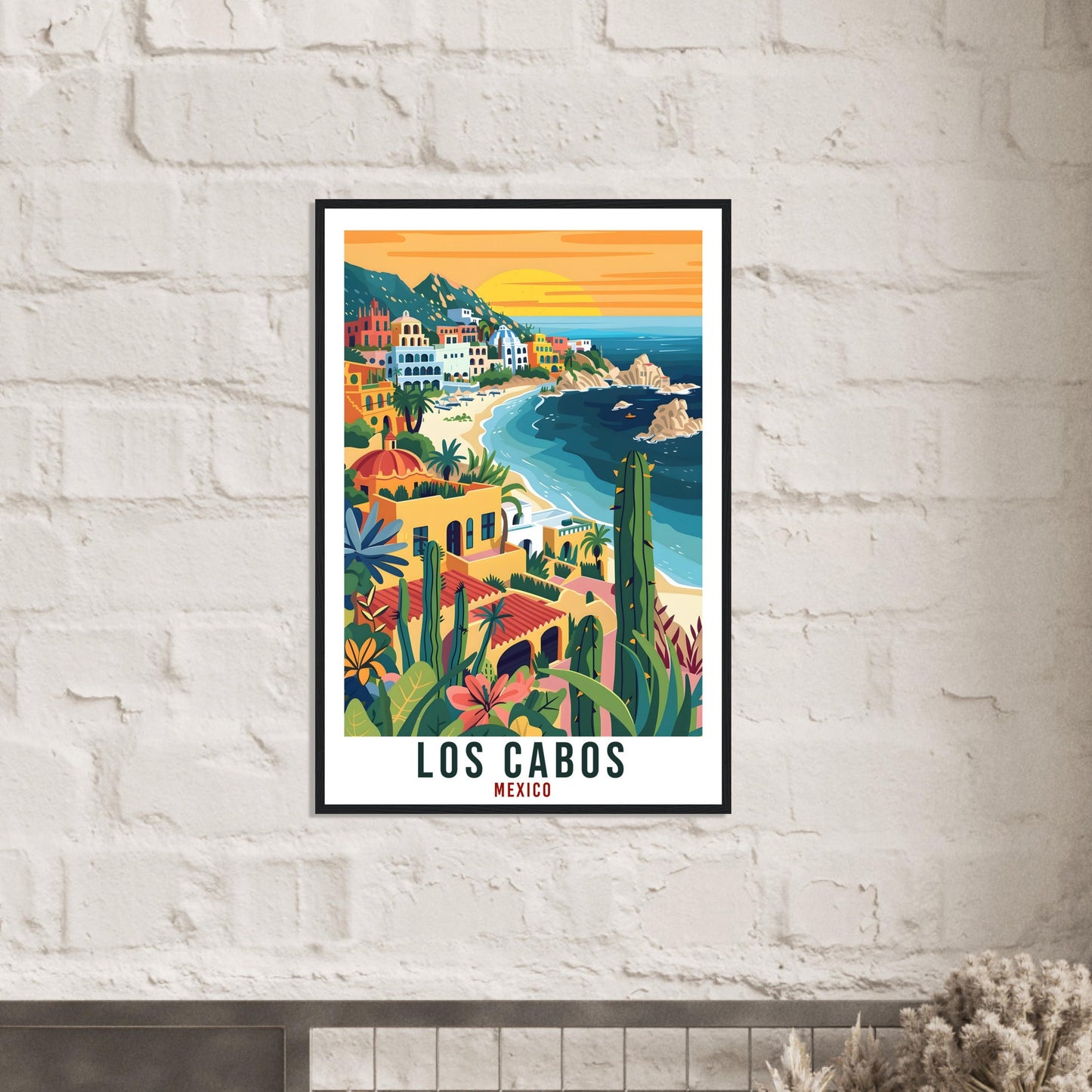 Los Cabos Mexico Travel Print Mexico Wall Art Wall Hanging Home Décor Los Cabos Gift Mexico Landmark Artwork South America Travel Poster