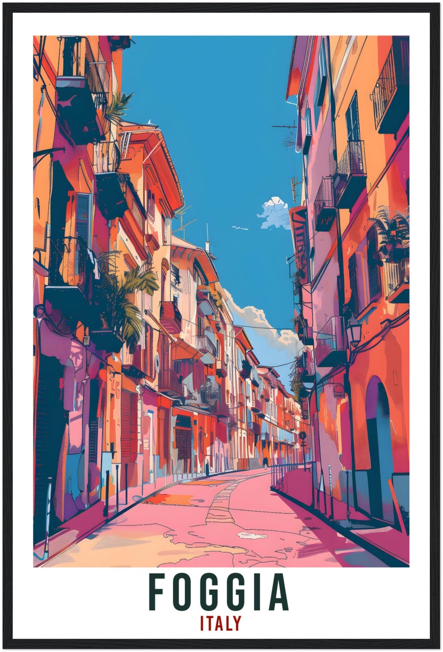 Foggia Travel Print Italy Wall Art Foggia Wall Hanging Home Living Décor Foggia Gift Art Lovers Italy Artwork Gift Italian Travel Poster