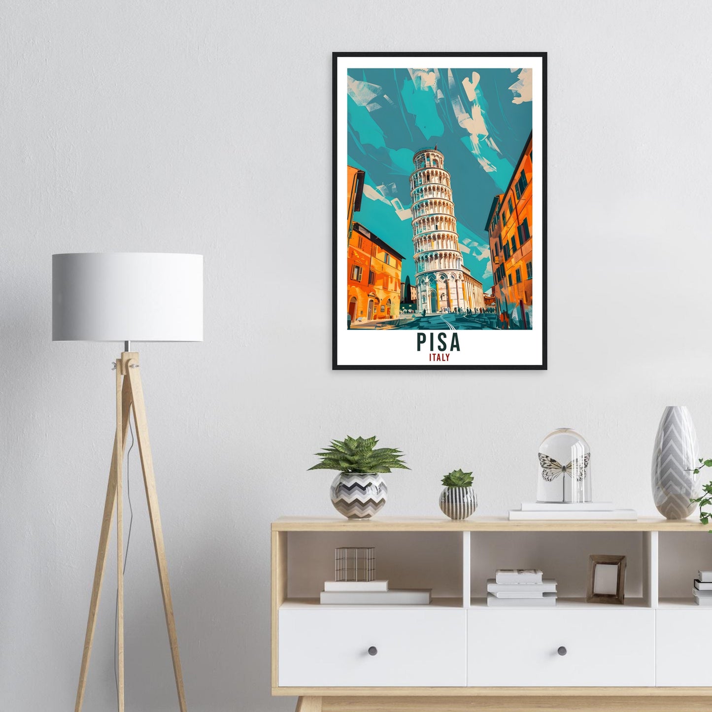 Pisa Travel Print Italy Wall Art Pisa Wall Hanging Home Living Décor Pisa Gift Art Lovers Gift Italy Artwork Gift Italian Travel Poster