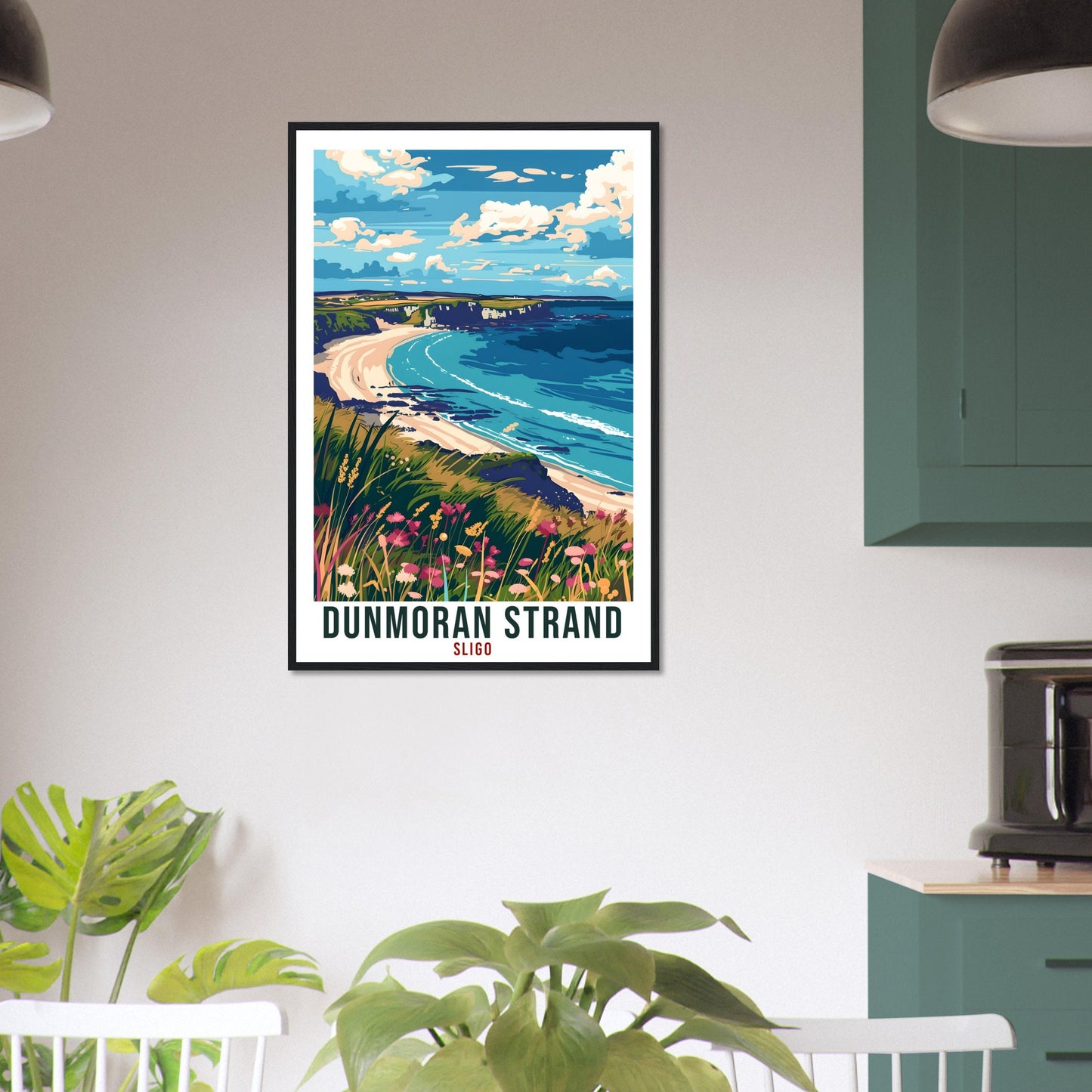 Dunmoran Strand Travel Print Ireland Wall Art Wall Hanging Décor Dunmoran Strand Sligo Art Lovers Irish Artwork Gift Ireland Travel Poster