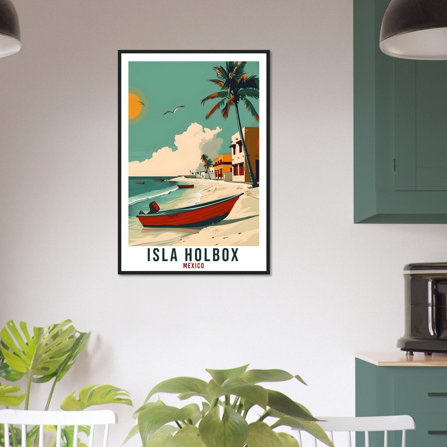 Isla Holbox Mexico Travel Print Mexico Wall Art Wall Hanging Home Décor Isla Holbox Gift Mexico Landmark Artwork South America Travel Poster