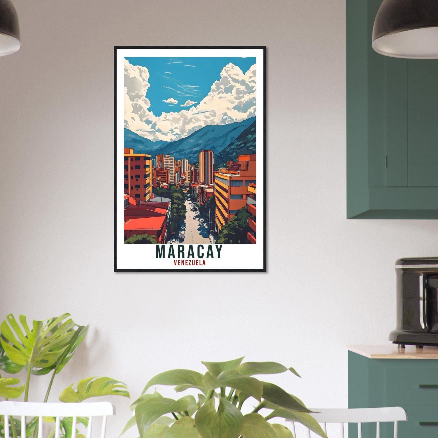 Maracay Travel Print Venezuela Home Decor Maracay Wall Art Gift Wall Hanging Art Lover Maracay Venezuelan Artwork Travel Poster Travel Gift