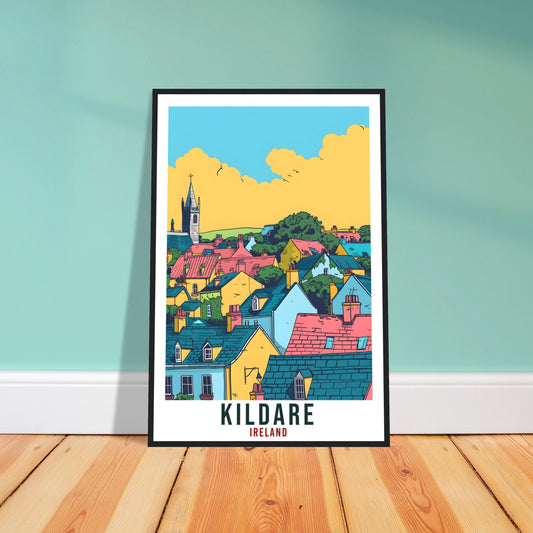 Kildare Travel Print Ireland Wall Art Wall Hanging Home Living Décor Kildare Gift Art Lovers Gift Irish Artwork Gift Ireland Travel Poster
