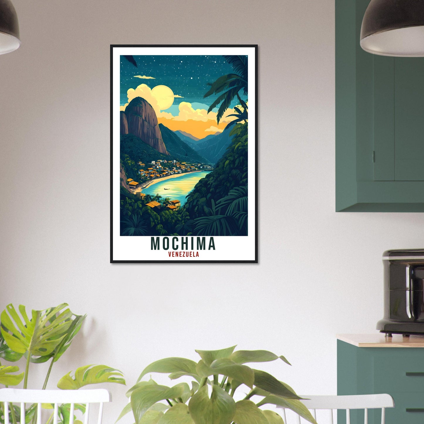 Mochima Travel Print Venezuela Home Decor Mochima Wall Art Gift Wall Hanging Art Lover Mochima Venezuelan Artwork Travel Poster Travel Gift