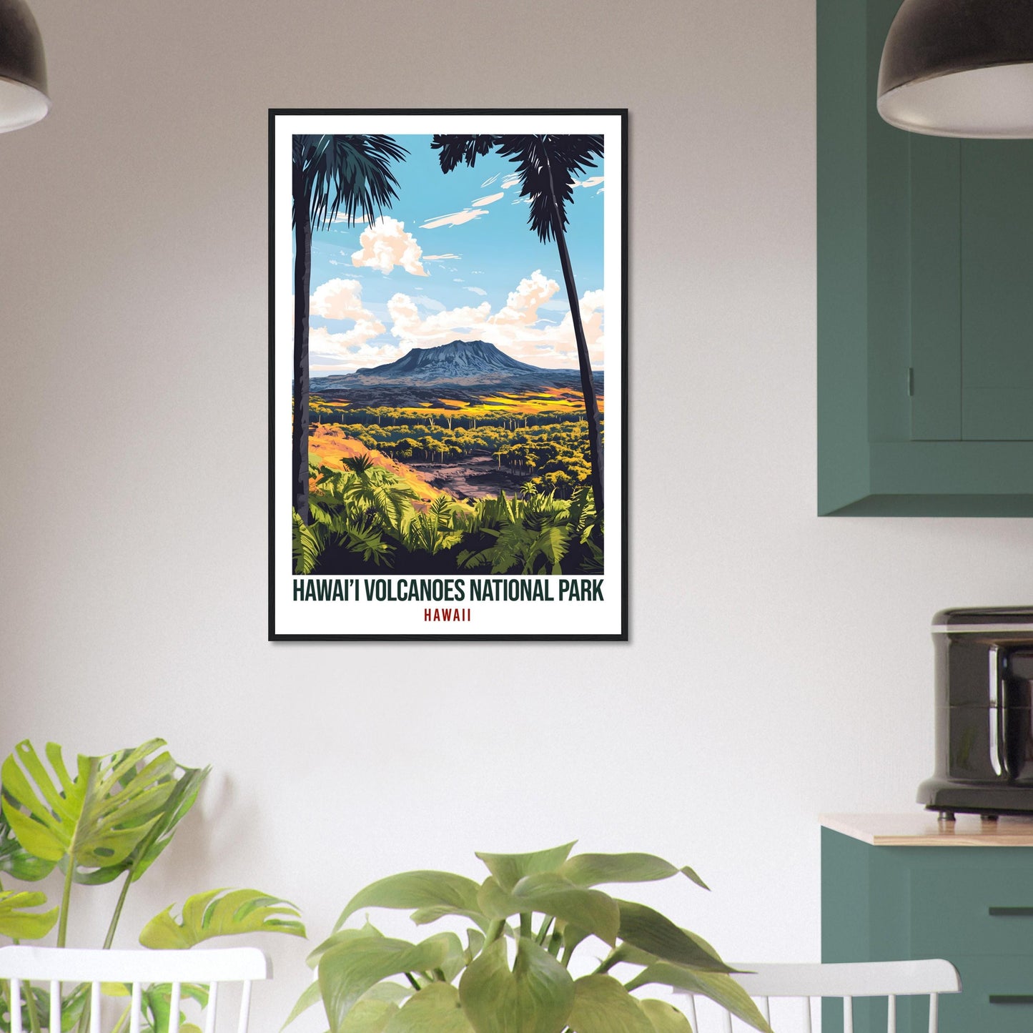 Hawai'i Volcanoes National Park USA Travel Print Wall Art Wall Hanging Home Décor Hawaii Volcanoes Gift Travel Art USA Artwork Travel Poster