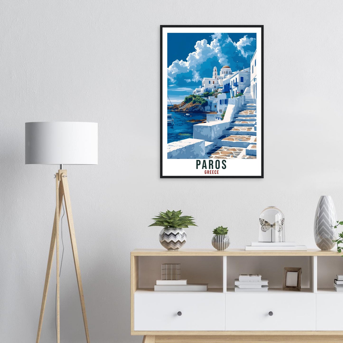 Paros Travel Print Greece Home Decoration Paros Greek Island Wall Art Gift Wall Hanging Art Lover Greece Artwork Paros Gift Travel Poster
