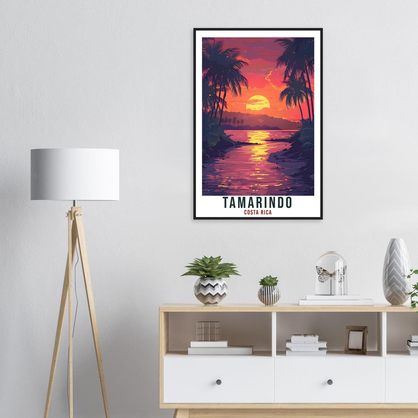 Tamarindo Costa Rica Travel Print Wall Art Wall Hanging Home Décor Tamarindo Gift Landmark Artwork Travel Art Costa Rica City Travel Poster