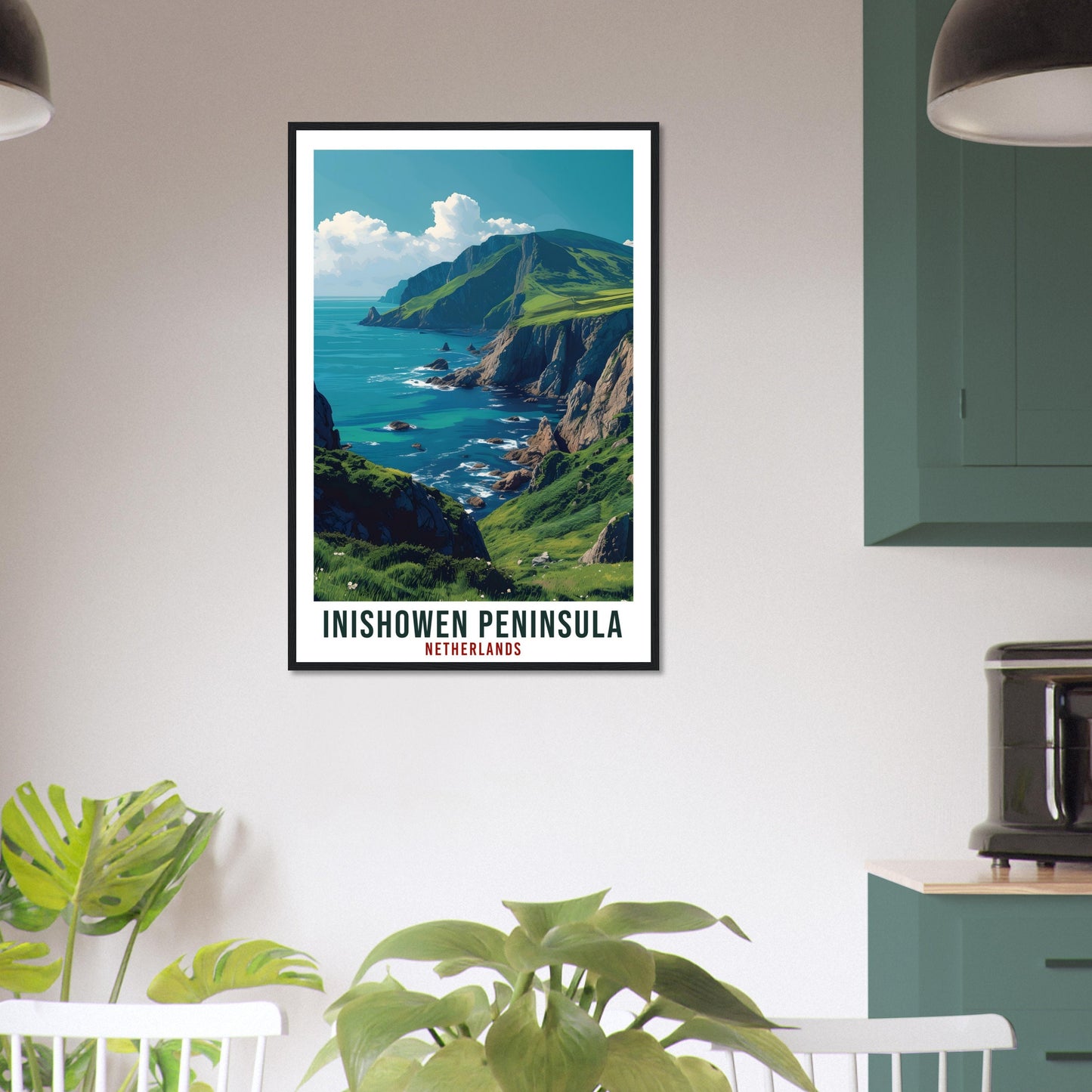 Inishowen Peninsula Travel Print Ireland Home Decoration Wall Art Gift Wall Hanging Art Lover Irish Artwork Ireland Inishowen Travel Poster