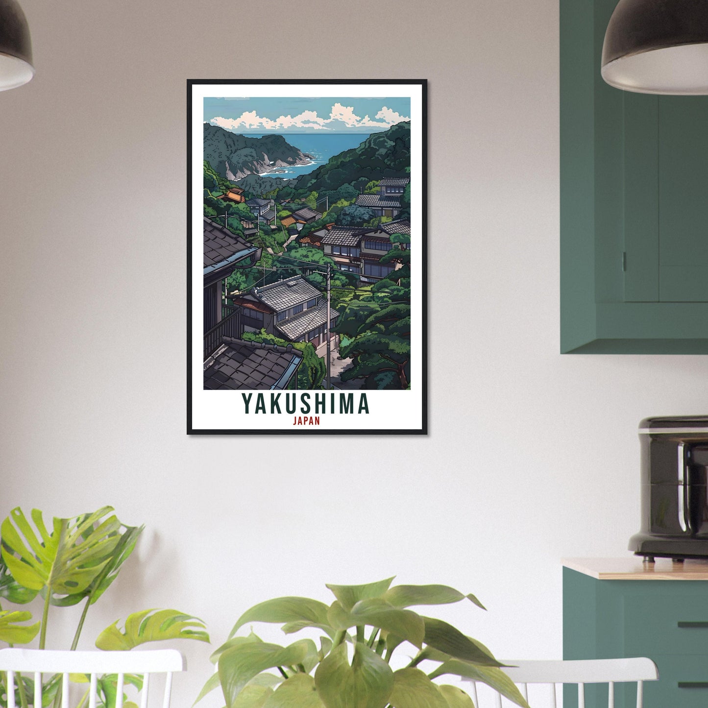 Yakushima Travel Print Japan Home Decoration Yakushima Wall Art Gift Wall Hanging Art Lover Japanese Artwork Japan Yakushima Travel Poster