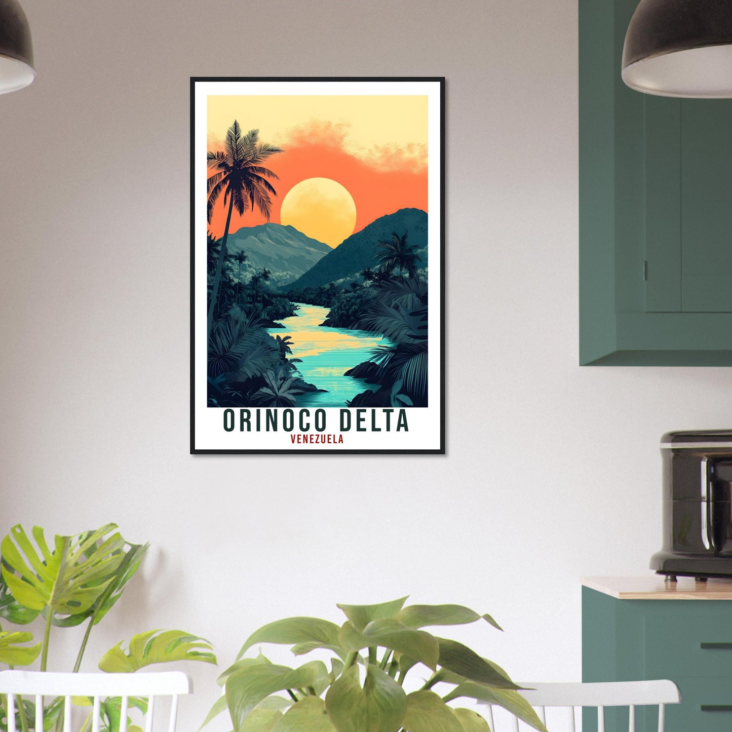 Orinoco Delta Travel Print Venezuela Decor Wall Art Gift Wall Hanging Art Lover Orinoco Delta Venezuelan Artwork Travel Poster Travel Art