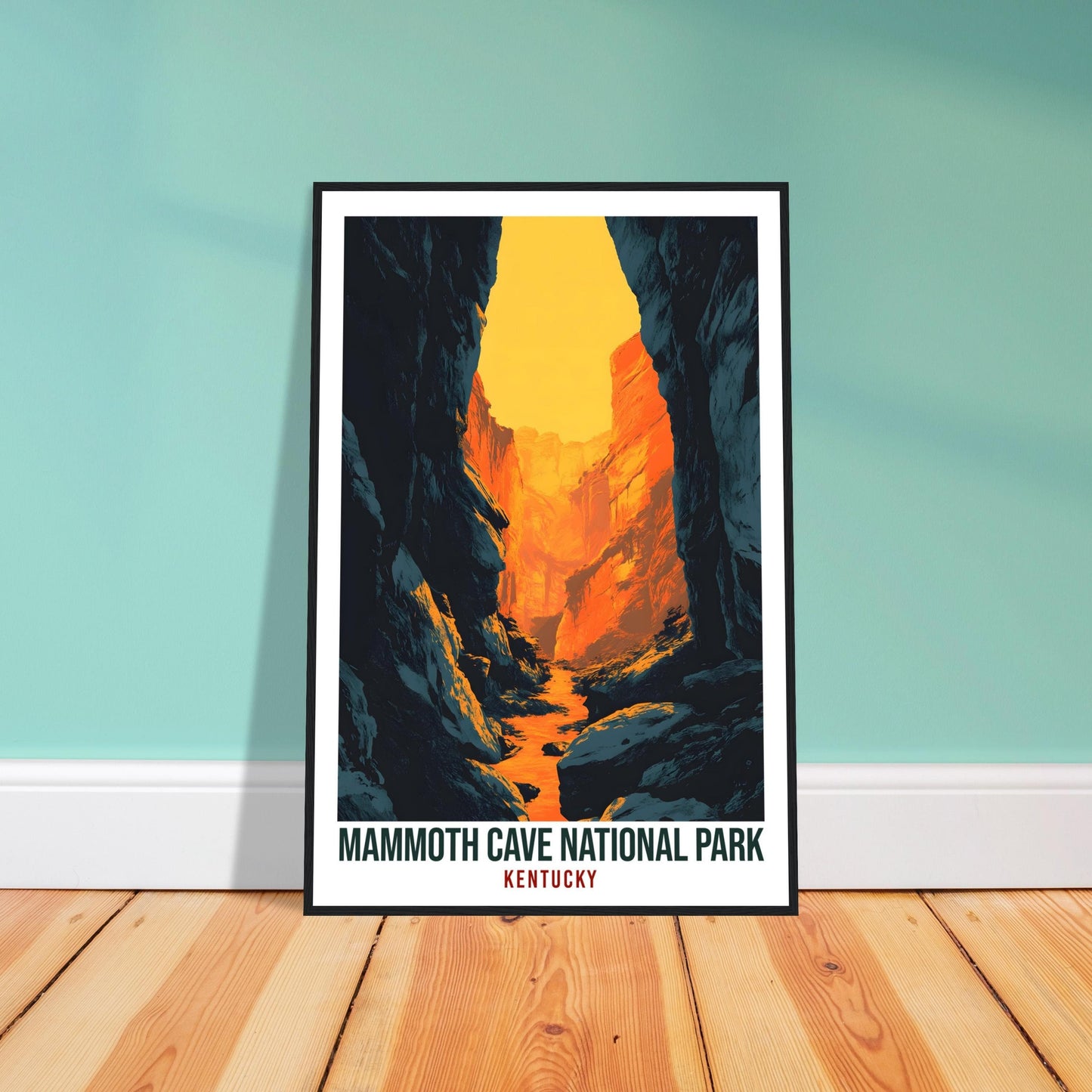Mammoth Cave National Park Kentucky USA Travel Print Wall Art Wall Hanging Home Décor Mammoth Cave Gift Travel Art USA Artwork Travel Poster