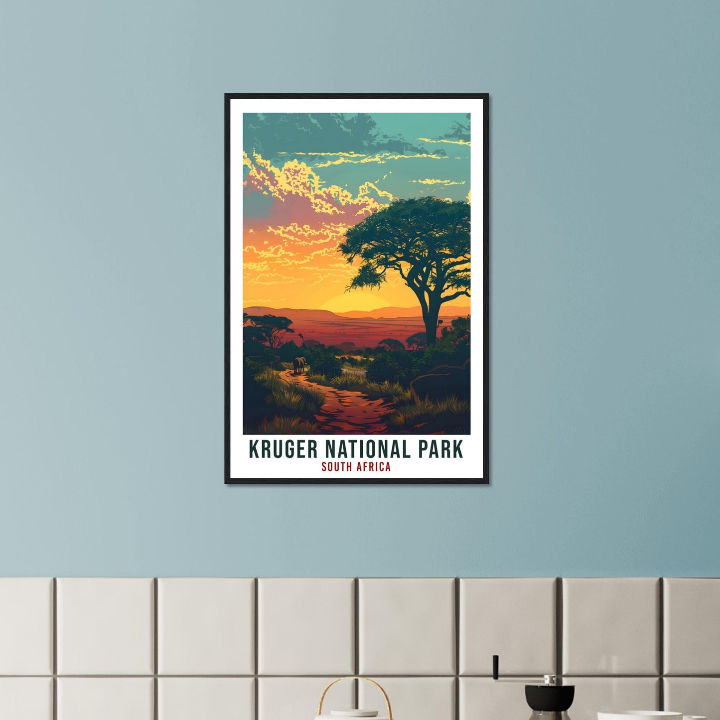 Kruger National Park South Africa Travel Print Wall Art Hanging Home Décor Kruger Gift Art Lovers Artwork Gift Print South African Poster