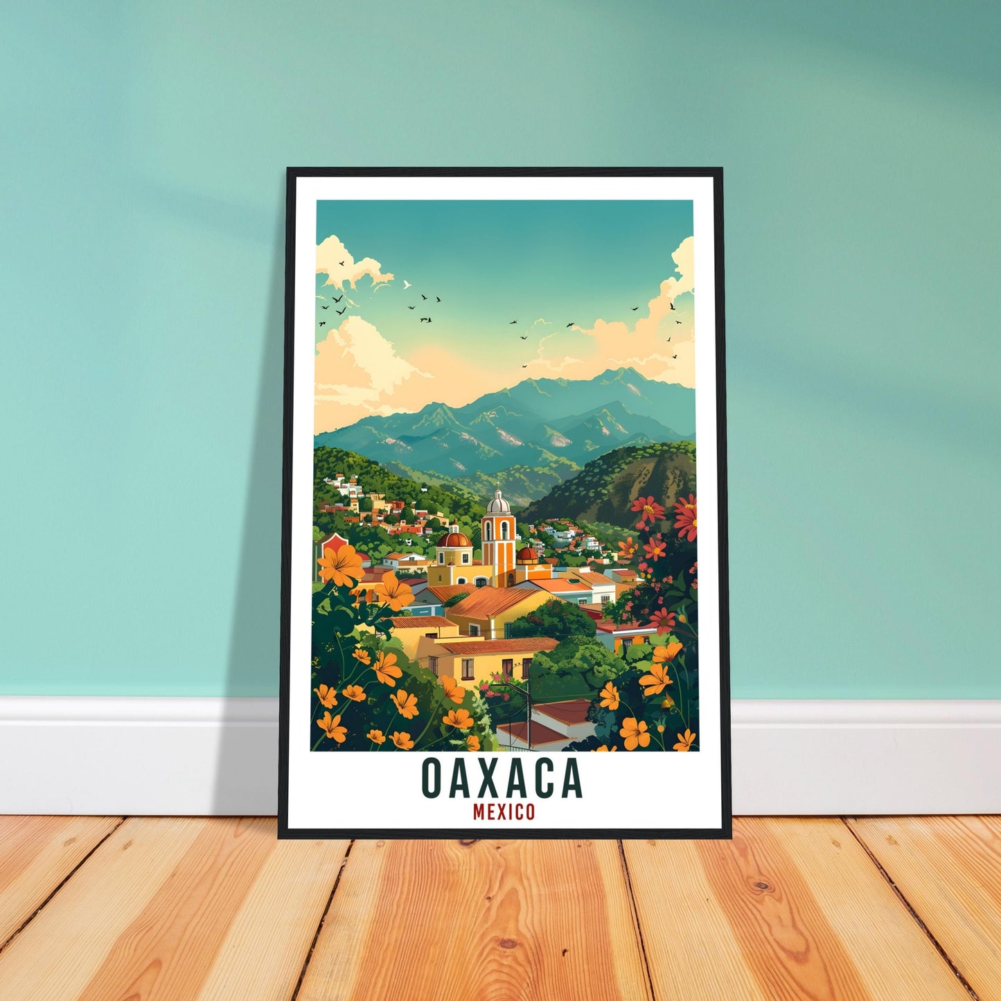 Oaxaca Mexico Travel Print Mexico Wall Art Wall Hanging Home Décor Oaxaca Gift Mexico Landmark Artwork Gift South America Travel Poster