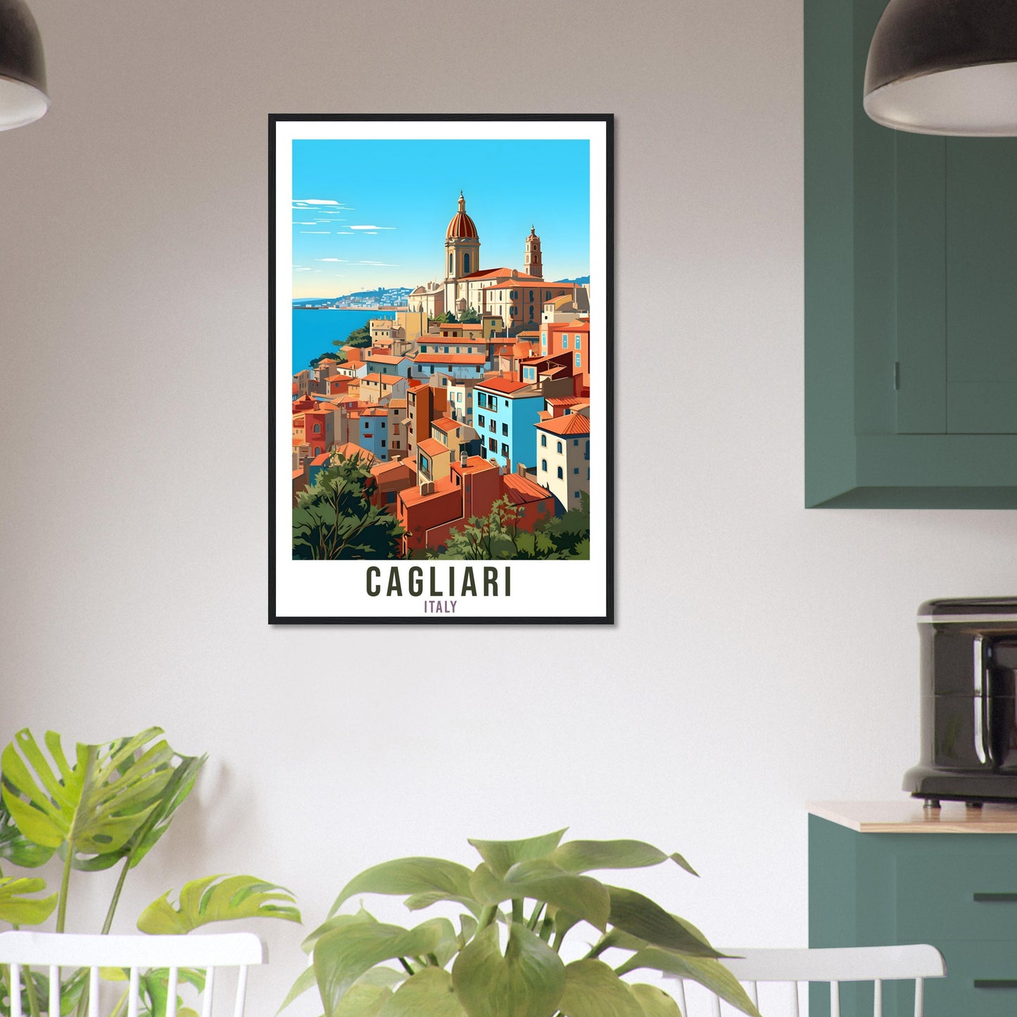 Cagliari Italy Travel Print Wall Art Cagliari Wall Hanging Home Décor Cagliari Gift Art Lovers Italian Gift Print Cagliari Travel Poster