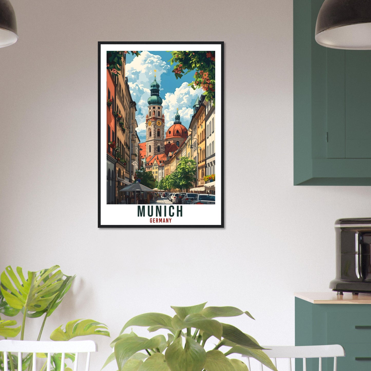 Munich Travel Print Germany Home Decoration Munich German City Wall Art Gift Wall Hanging Art Lover Germany Artwork Munich Travel Poster