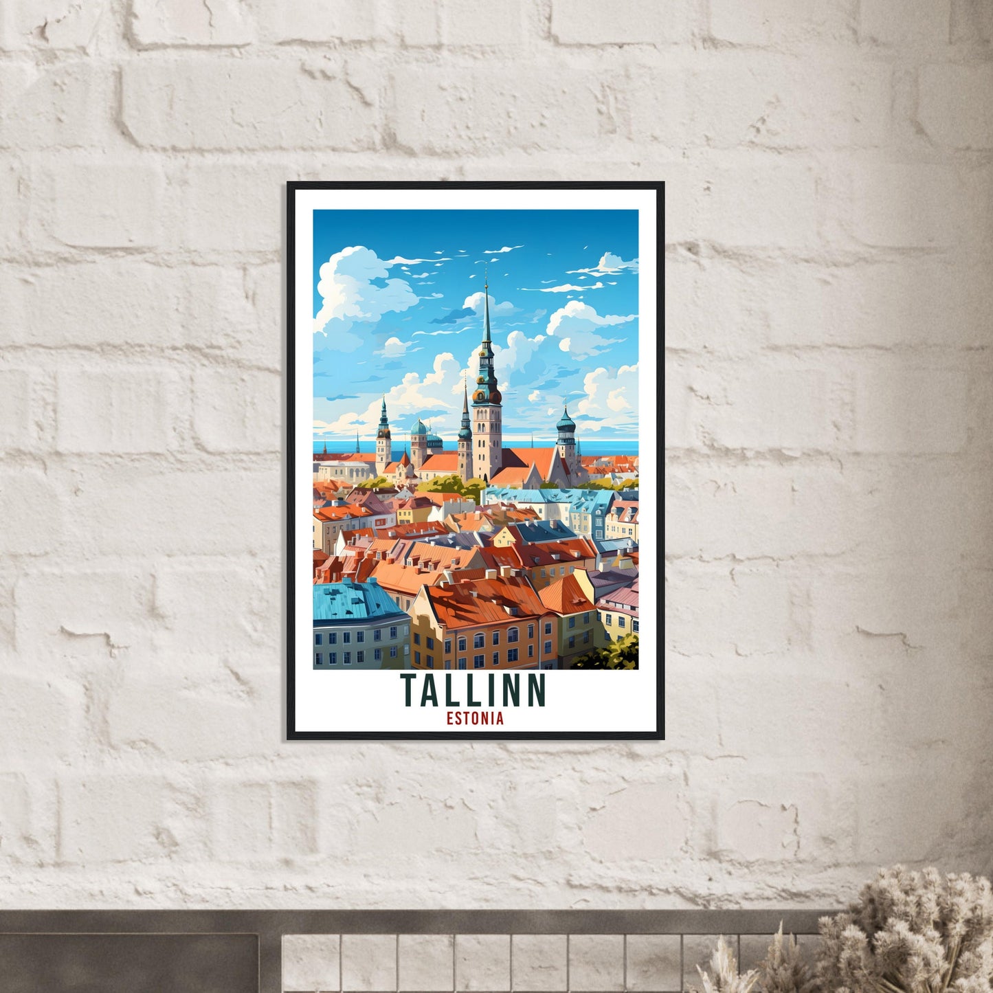 Tallinn Print Estonia Travel Gift Wall Art Tallinn Wall Hanging Home Décor Tallinn Art Lovers Estonia Artwork Print Tallinn Landmark Poster