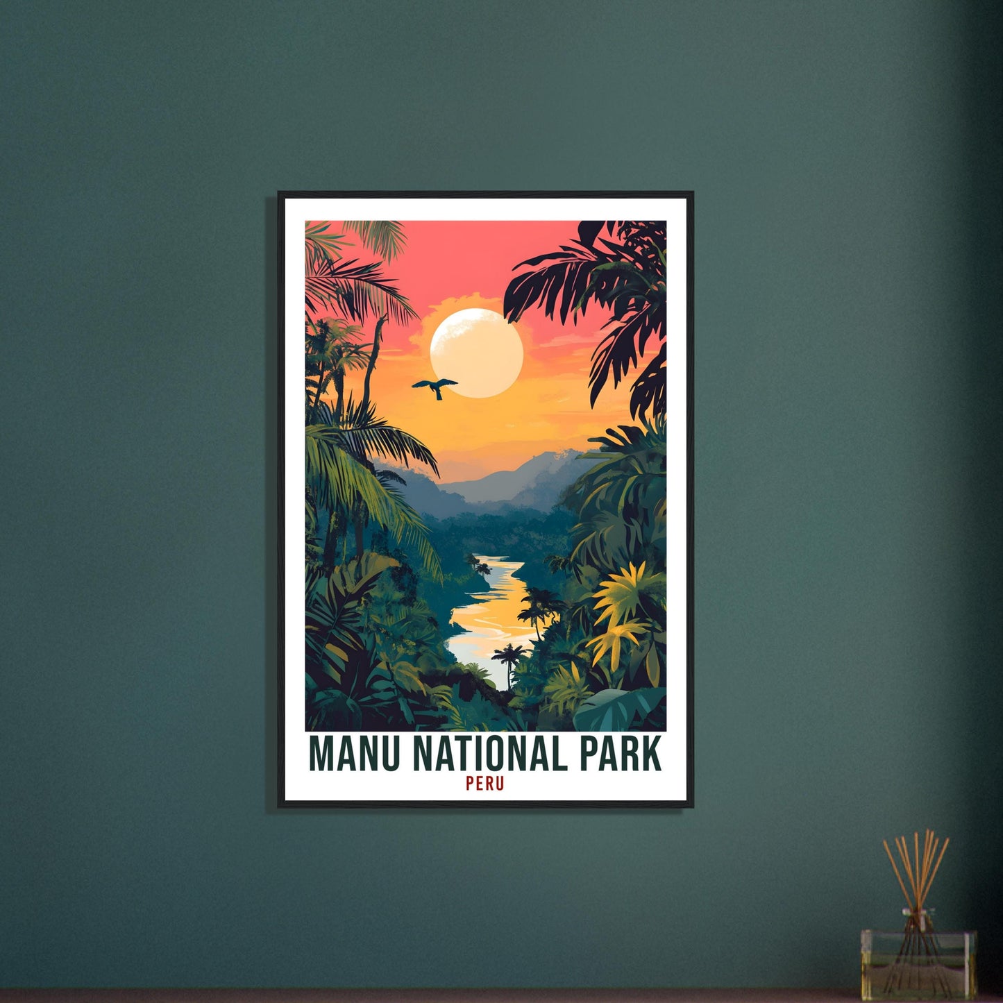 Manu National Park Travel Print Peru Decor Wall Art Gift Wall Hanging Art Lover Manu National Park Peruvian Artwork Travel Poster Travel Art