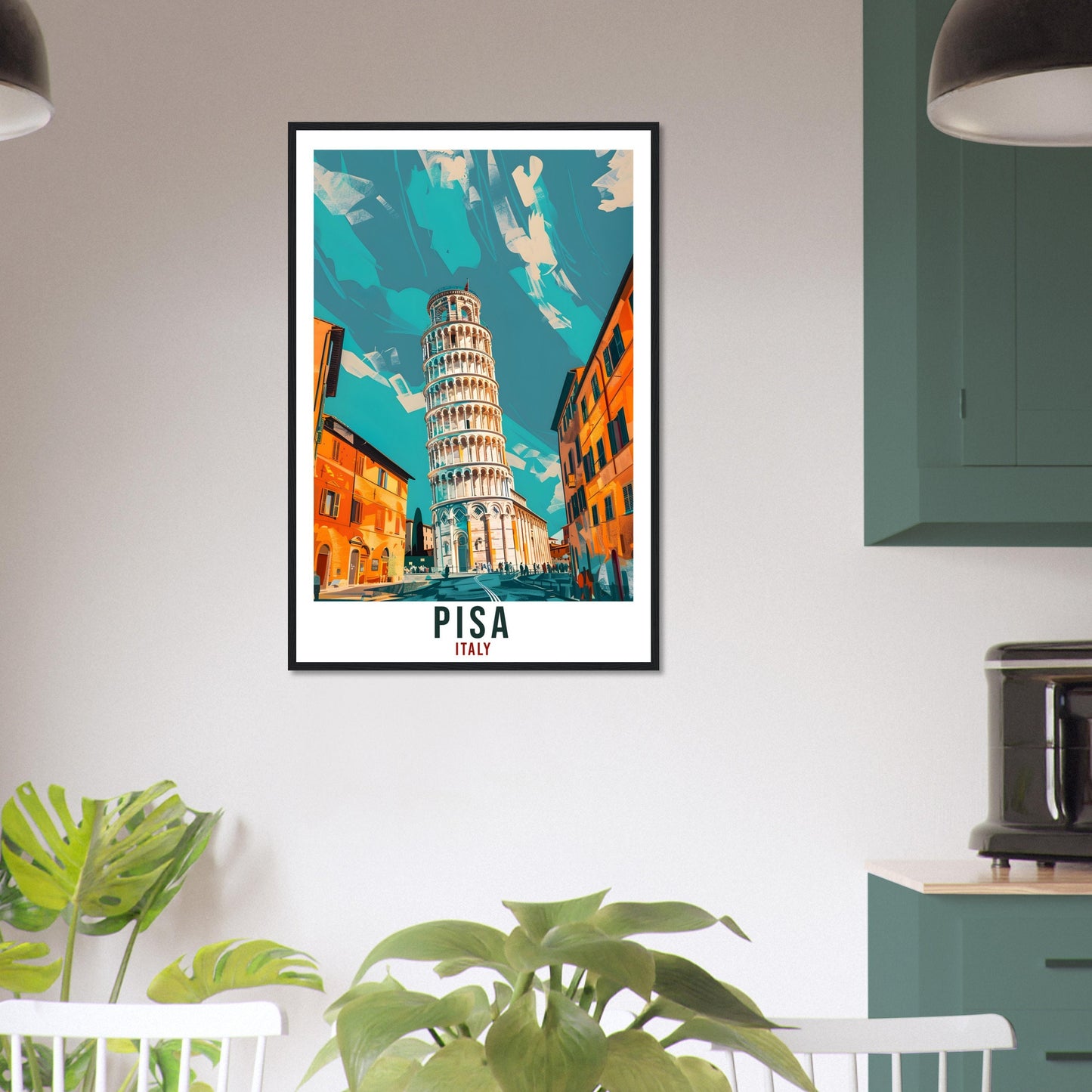 Pisa Travel Print Italy Wall Art Pisa Wall Hanging Home Living Décor Pisa Gift Art Lovers Gift Italy Artwork Gift Italian Travel Poster