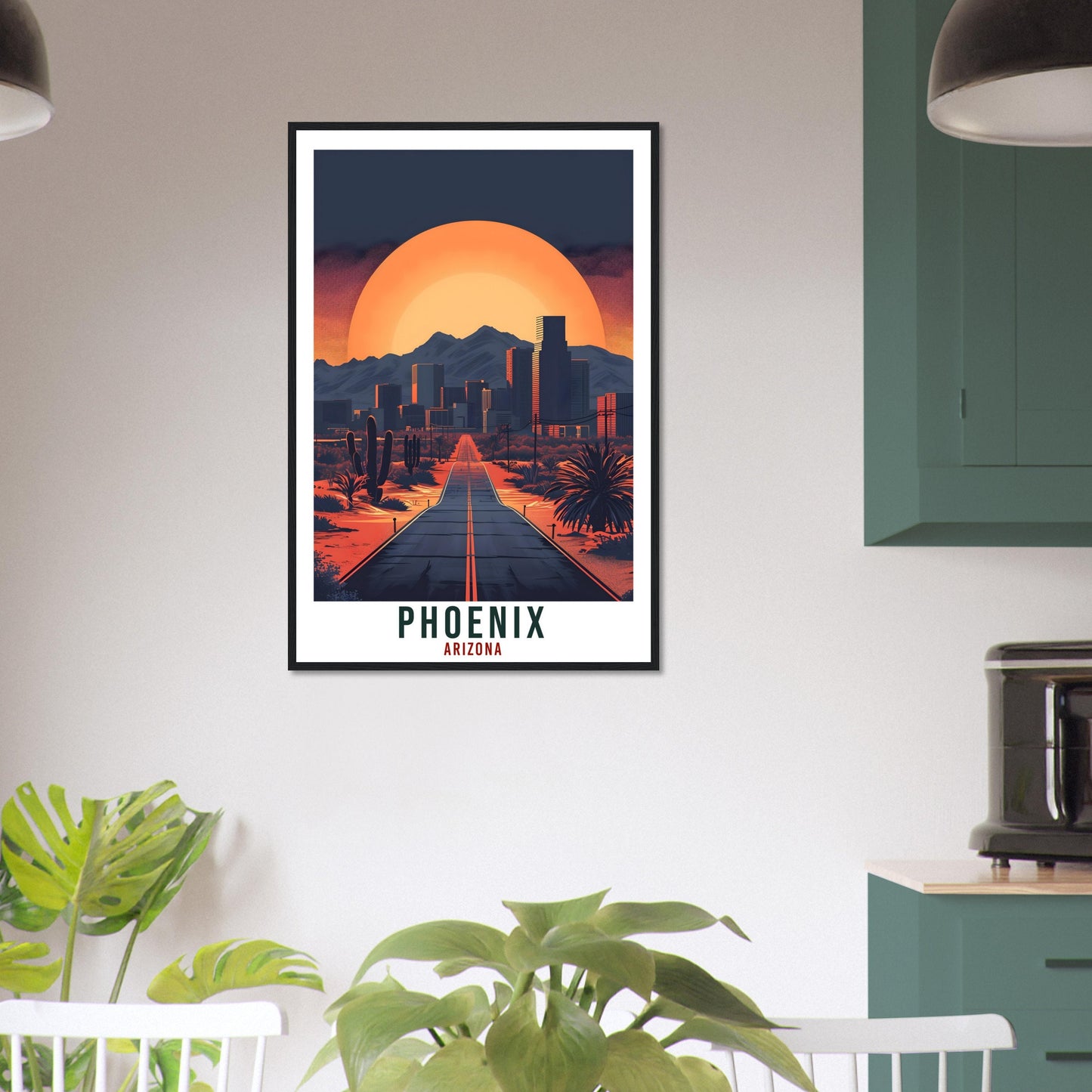 Phoenix Travel Print Arizona Home Decoration USA City Wall Art Gift Wall Hanging Art Lover Arizona Artwork Phoenix Skyline Travel Poster