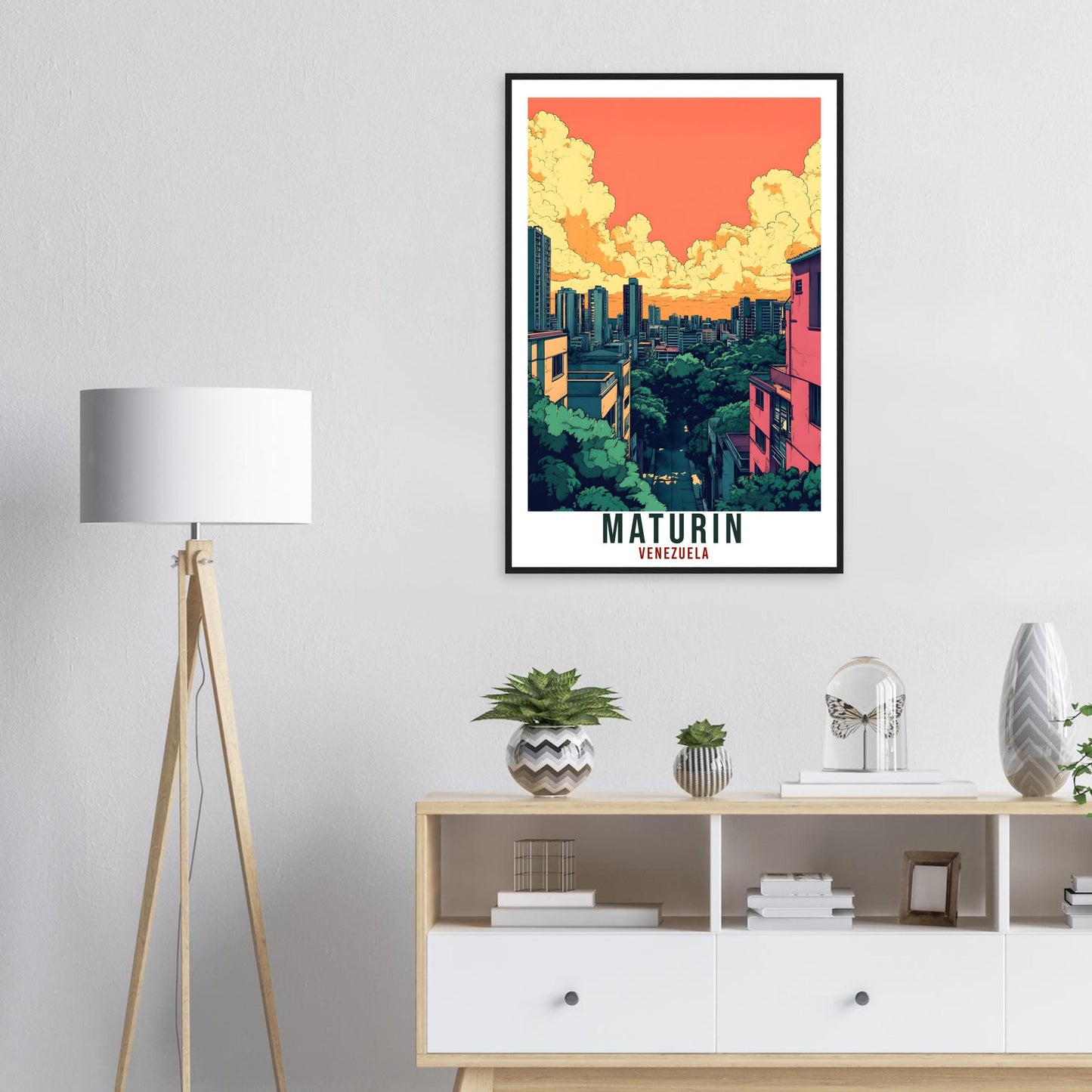 Maturin Travel Print Venezuela Home Decor Maturin Wall Art Gift Wall Hanging Art Lover Maturin Venezuelan Artwork Travel Poster Travel Art