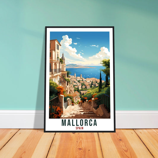 Mallorca Travel Print Spain Home Decor Mallorca Spanish Island Wall Art Gift Wall Hanging Art Lover Spain Artwork Mallorca Travel Poster