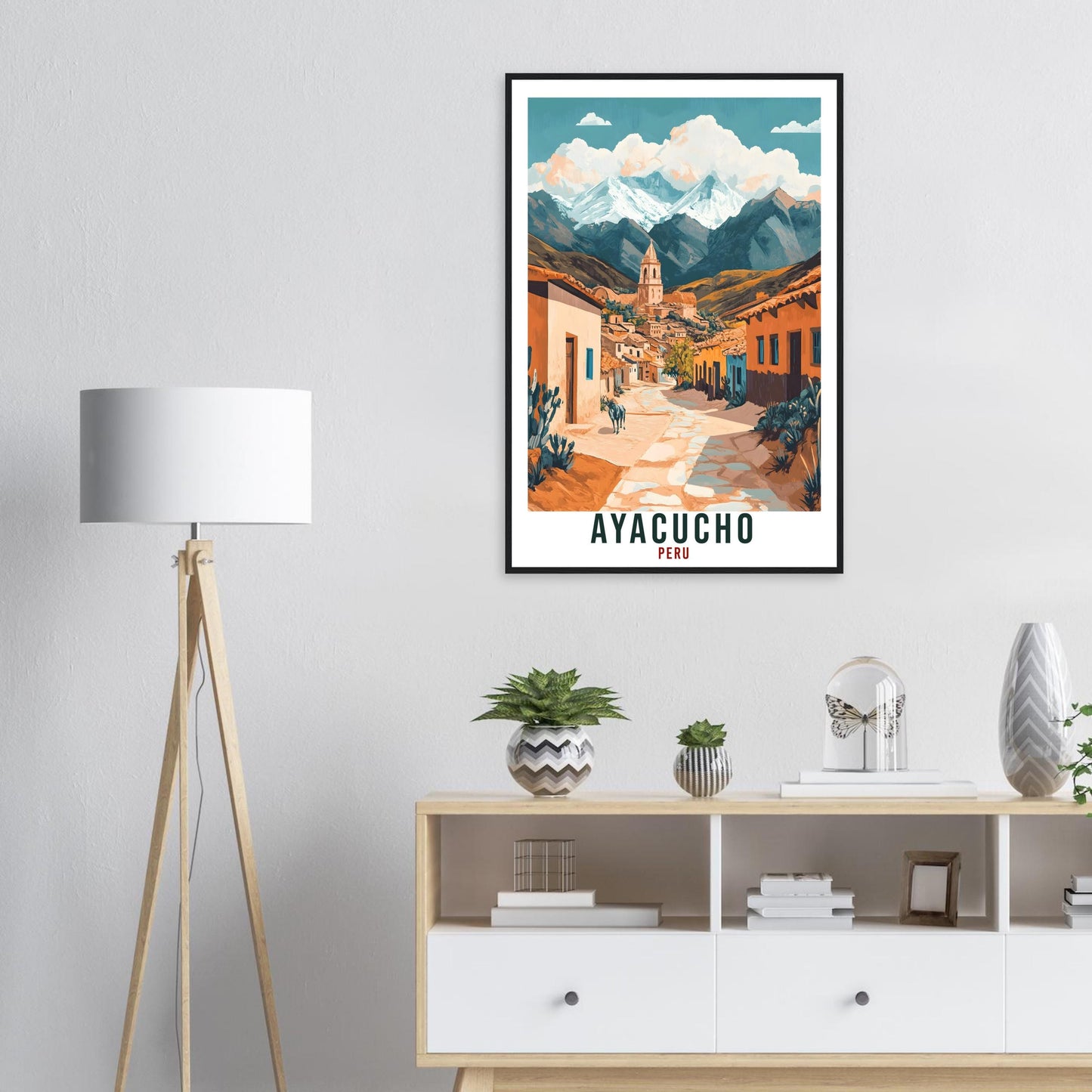 Ayacucho Travel Print Peru Home Decor Ayacucho Wall Art Gift Wall Hanging Art Lover Ayacucho Peruvian Artwork Travel Poster Travel Art