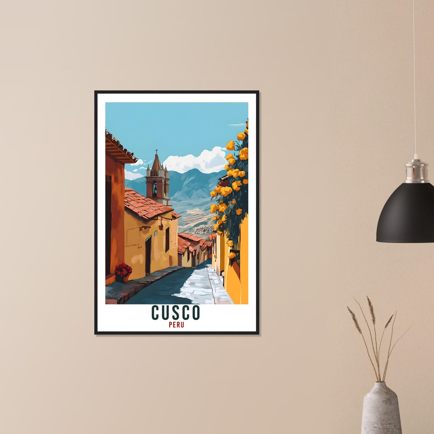 Cusco Travel Poster Peru Home Decor Cusco Wall Art Gift Wall Hanging Art Lover Cusco Peruvian Artwork Travel Print Peru Cusco Travel Art