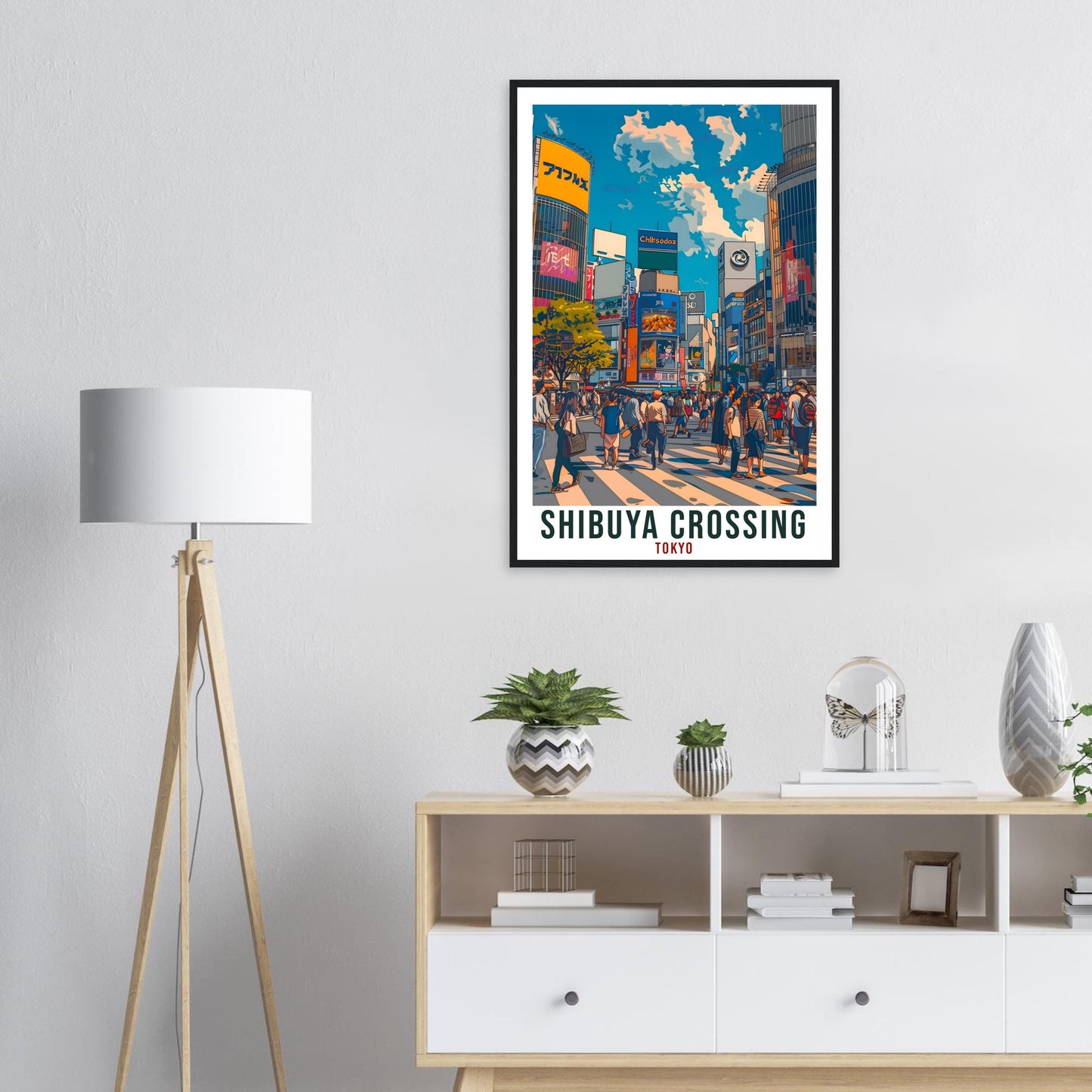 Shibuya Crossing Travel Print Japan Home Decoration Wall Art Gift Wall Hanging Art Lover Japanese Artwork Japan Shibuya Tokyo Travel Poster