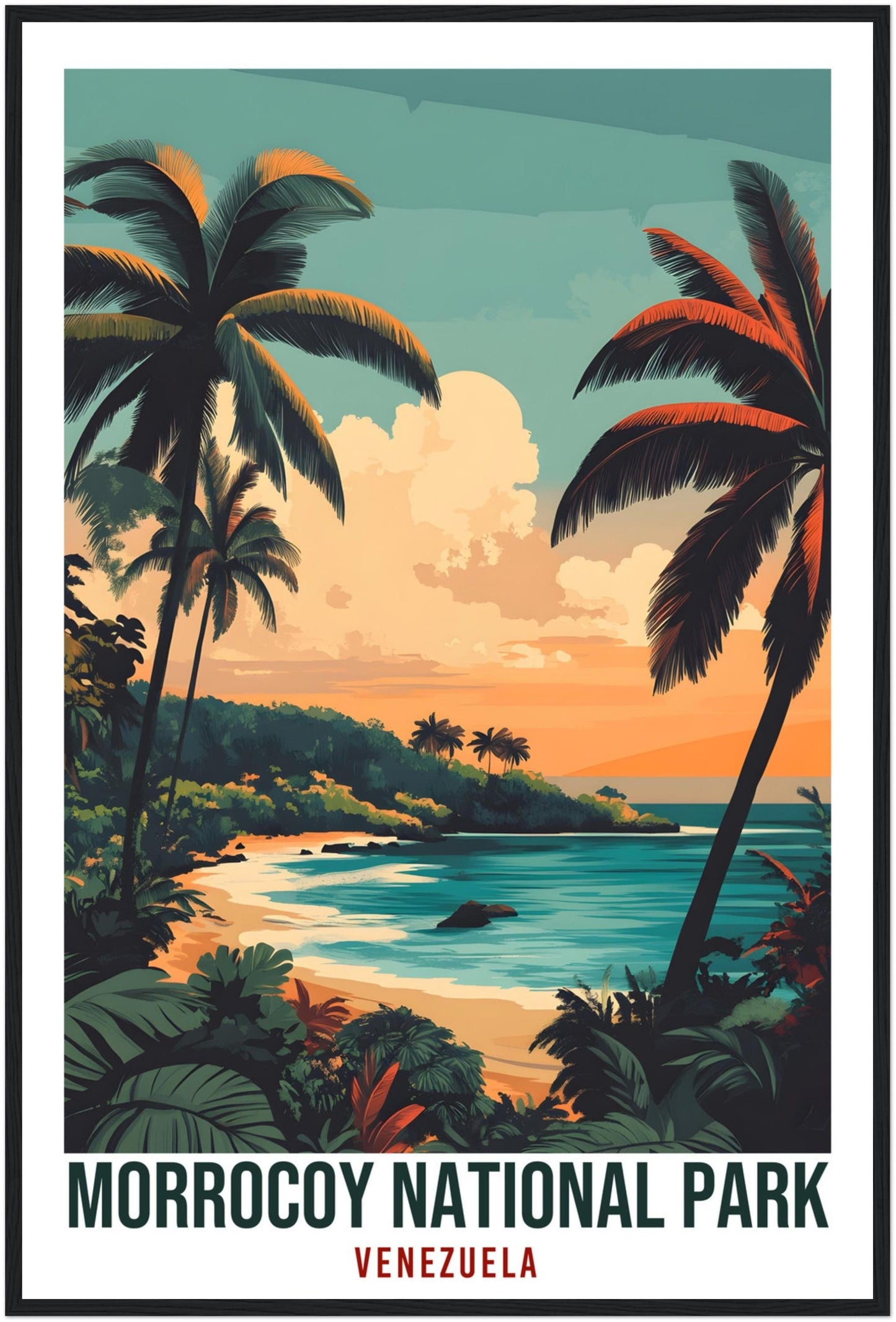 Morrocoy National Park Travel Print Venezuela Decor Wall Art Wall Hanging Art Lover Morrocoy Venezuelan Artwork Travel Poster Travel Art