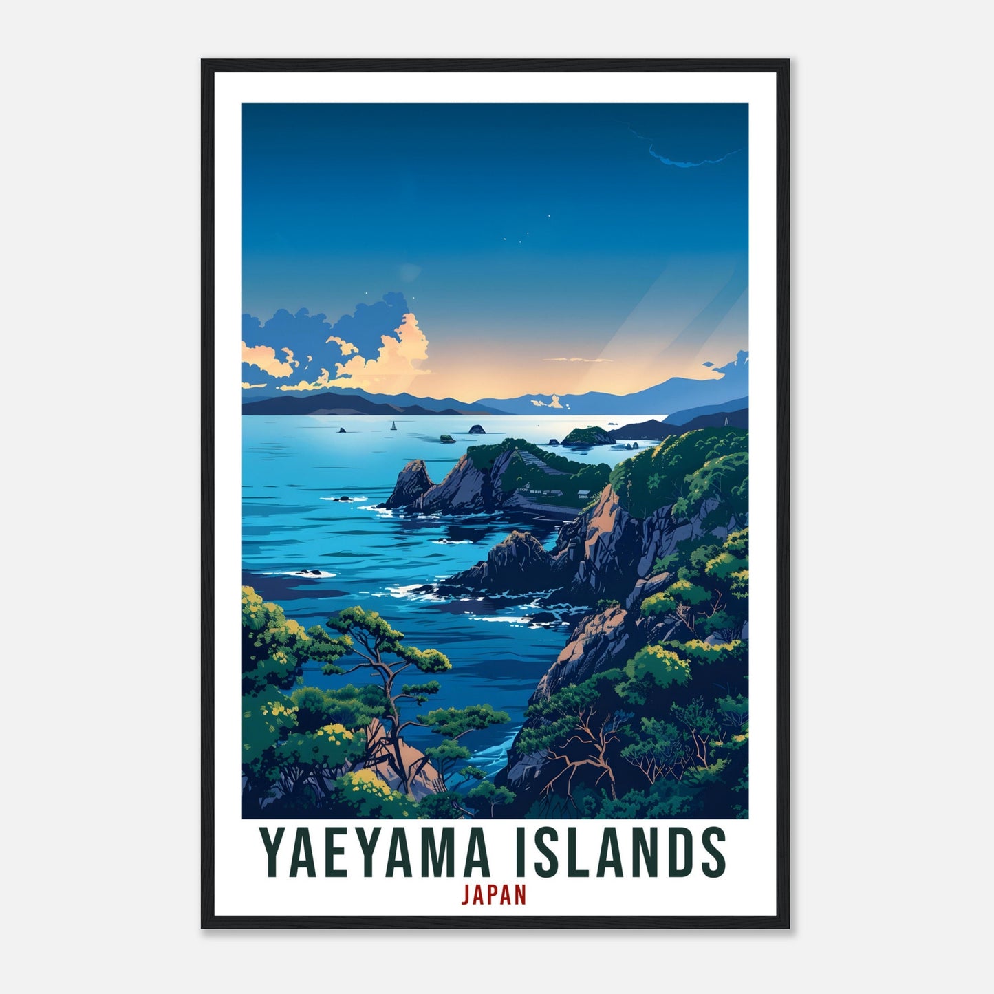 Yaeyama Islands Travel Print Japan Home Decoration Wall Art Gift Wall Hanging Art Lover Japanese Artwork Japan Yaeyama Islands Travel Poster