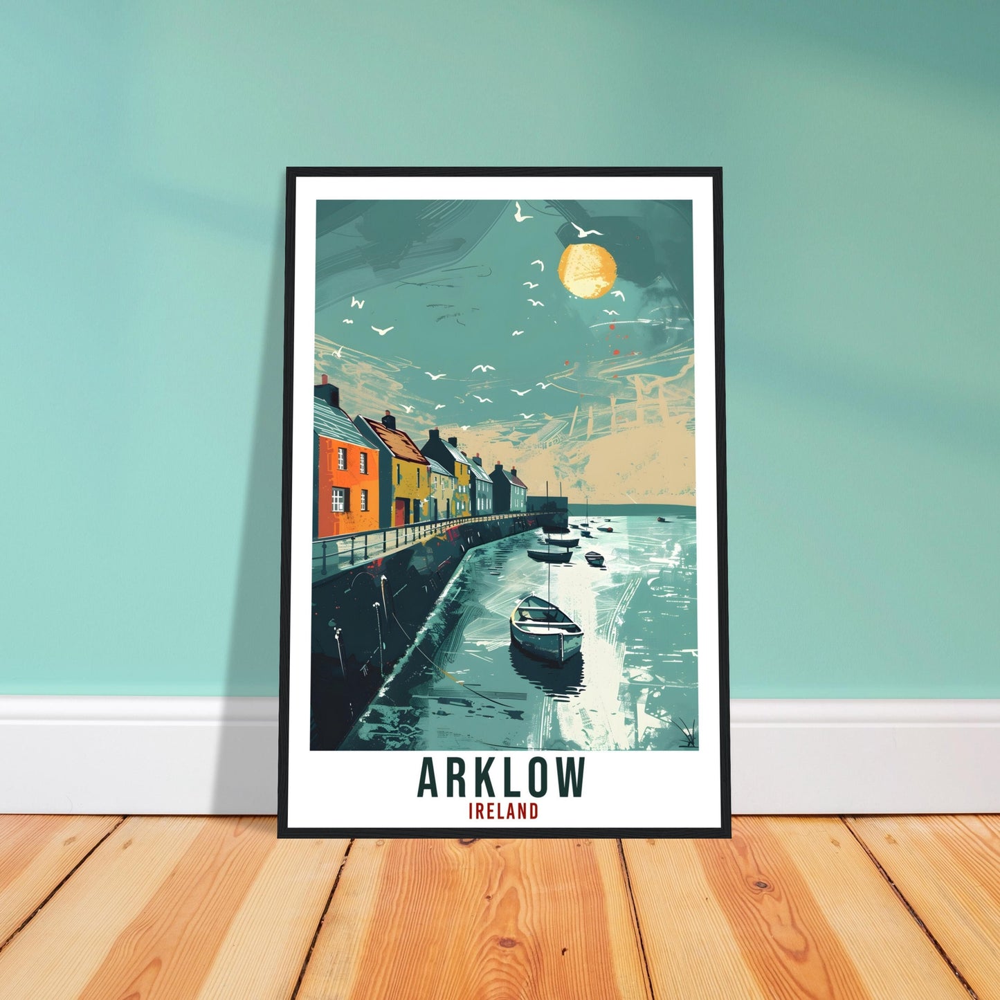 Arklow Travel Print Ireland Wall Art Wall Hanging Home Living Décor Arklow Gift Art Lovers Gift Irish Artwork Gift Ireland Travel Poster
