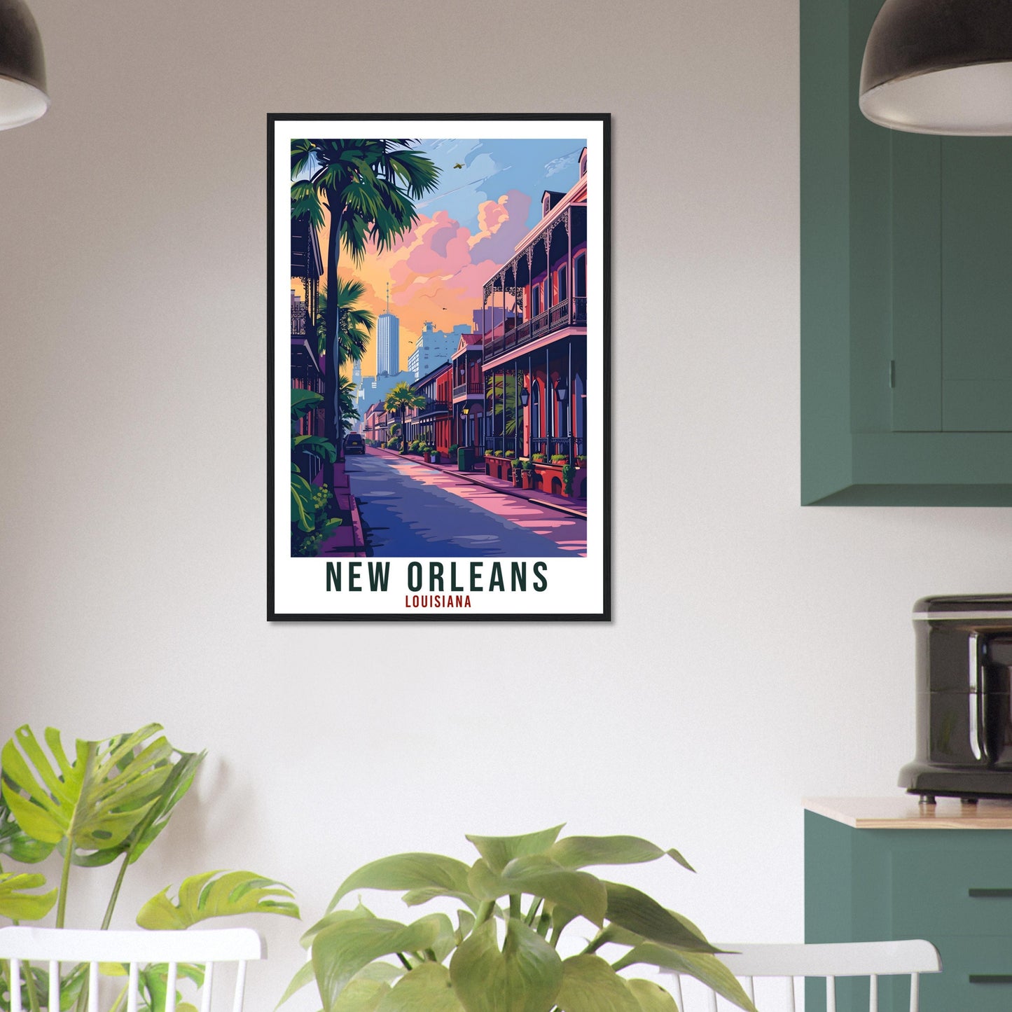 New Orleans Travel Print Louisiana Home Decoration USA City Wall Art Gift Wall Hanging Art Lover Louisiana Artwork New Orleans Travel Poster