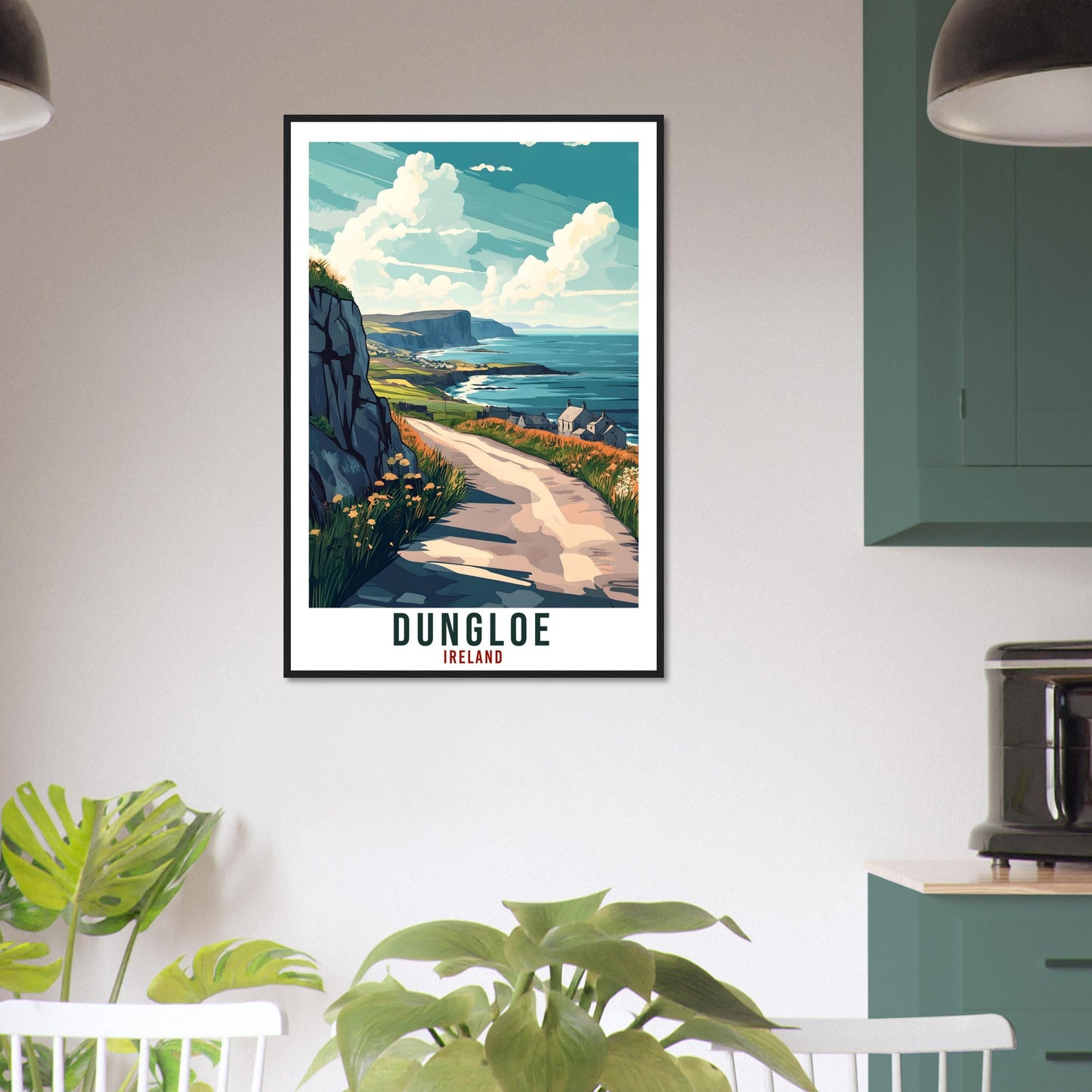 Dungloe Travel Print Ireland Home Decor Dungloe Wall Art Gift Wall Hanging Art Lover Dungloe Irish Artwork Travel Poster Ireland Travel Art