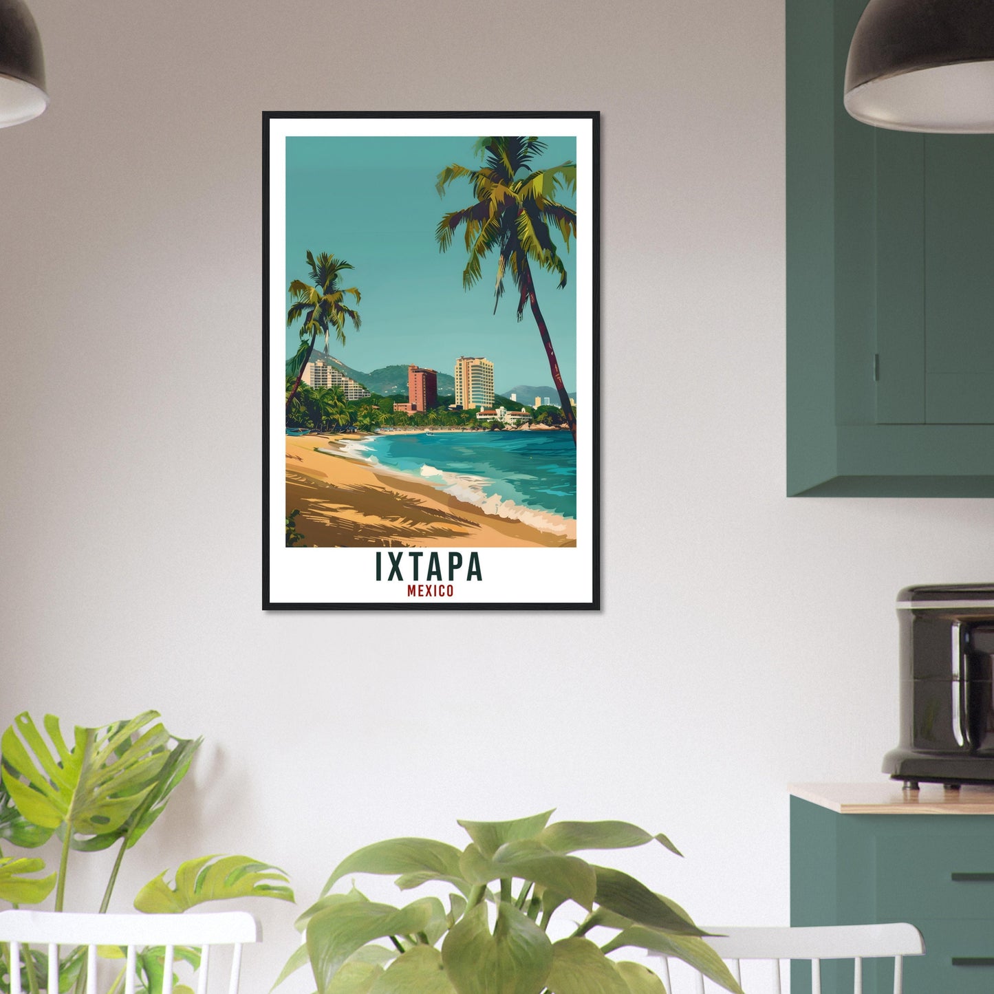 Ixtapa Mexico Travel Print Mexico Wall Art Wall Hanging Home Décor Ixtapa Gift Mexico Landmark Artwork Gift South America Travel Poster