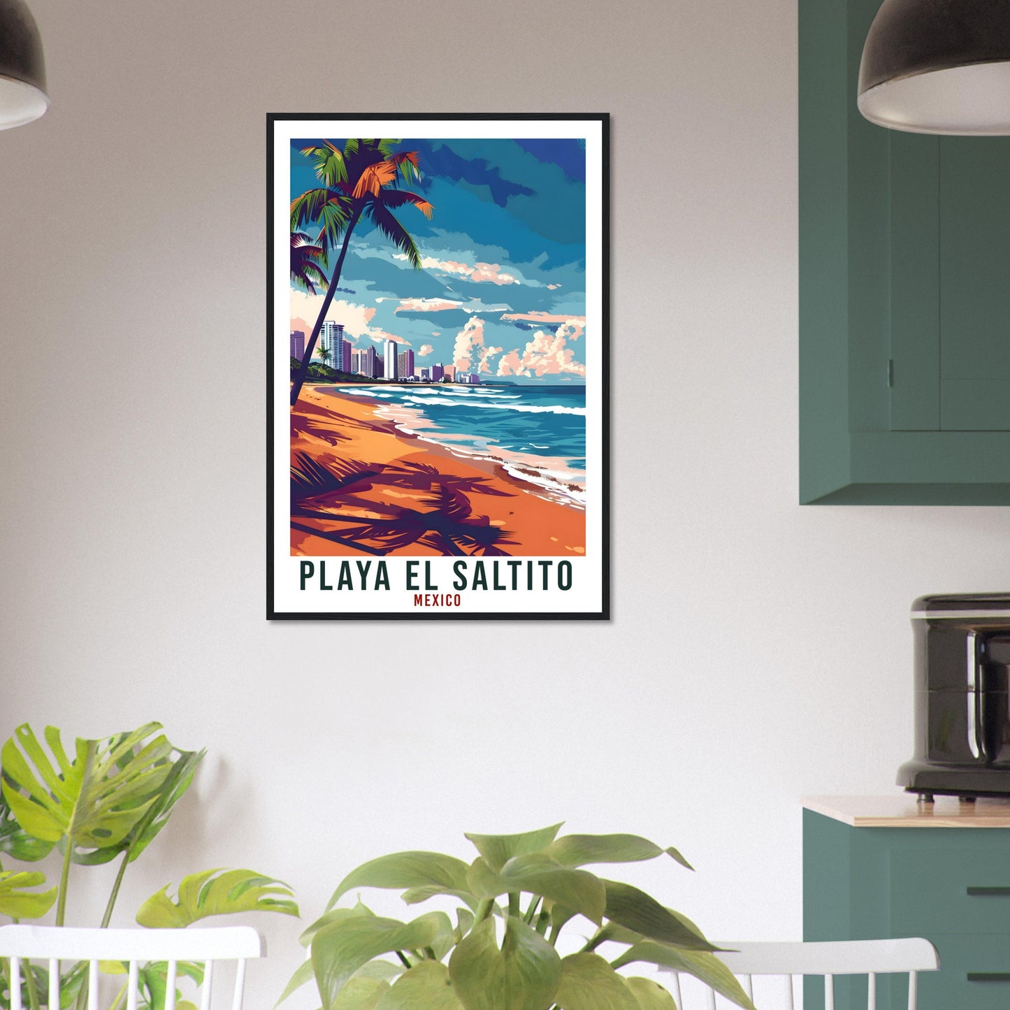 Playa El Saltito Mexico Travel Print Mexico Wall Art Wall Hanging Home Décor Playa Saltito Gift Mexico Artwork South America Travel Poster